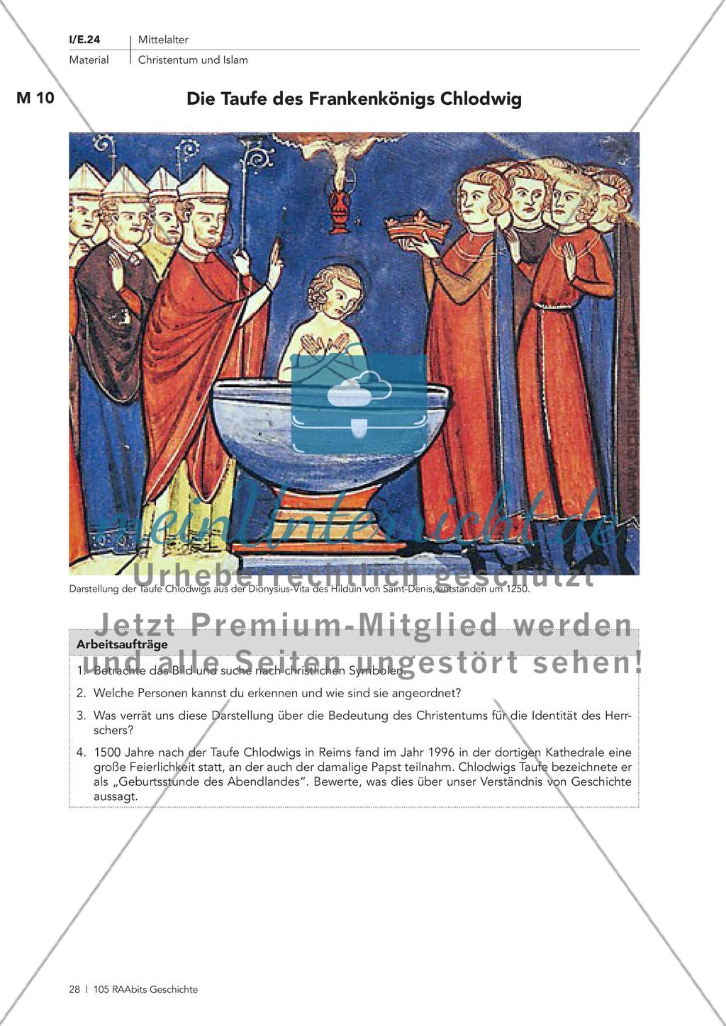 Anfänge des Islam und Taufe des Frankenkönigs Preview 1
