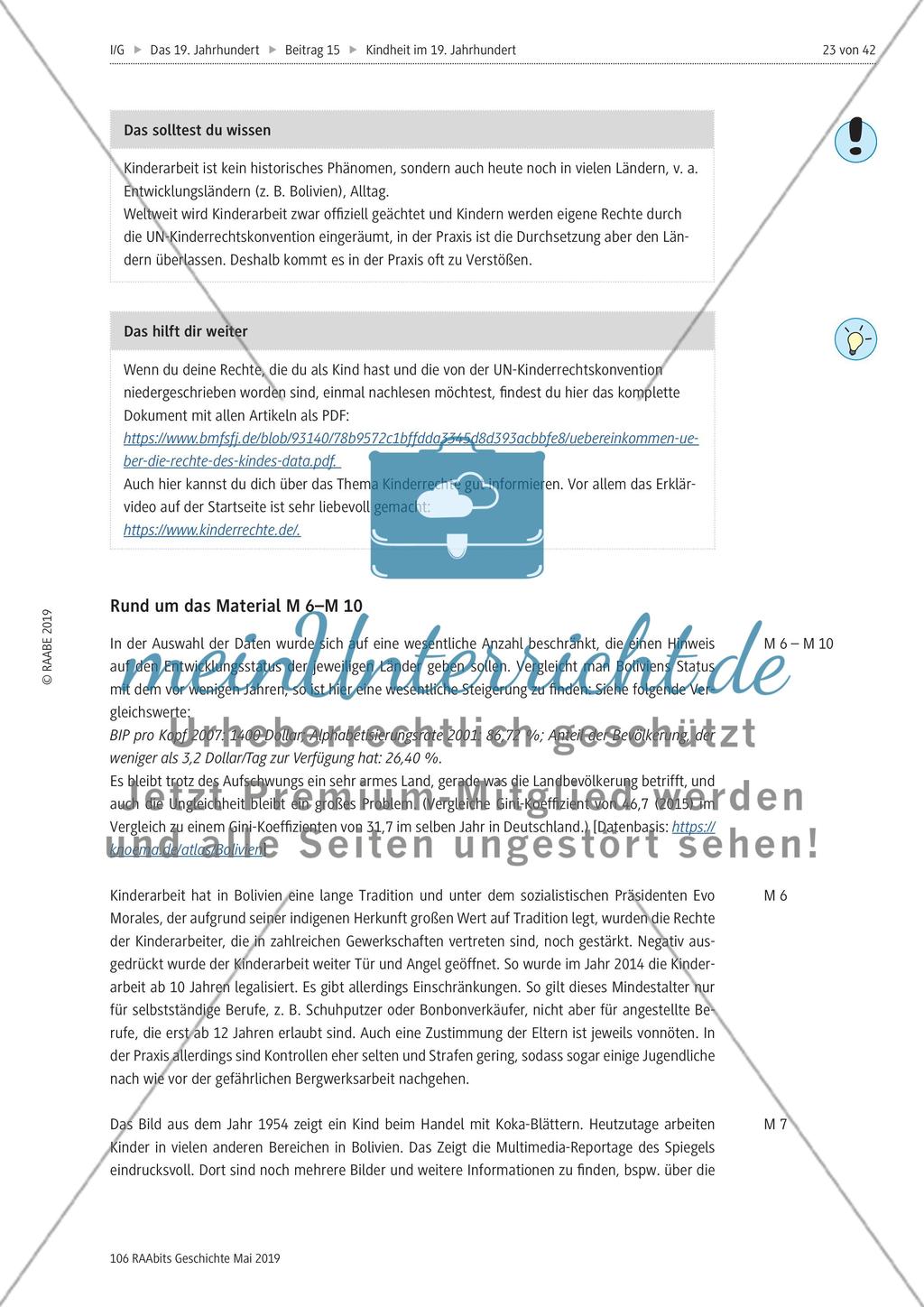 Kinderarbeit in der Gegenwart: Beispiel Bolivien Preview 6