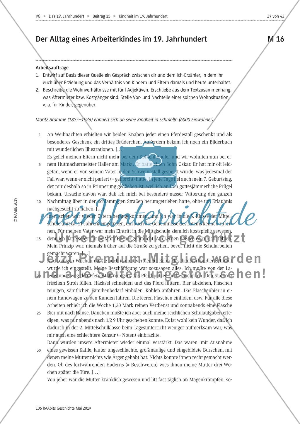 Kindheit im 19. Jahrhundert: Unterschiede Preview 1