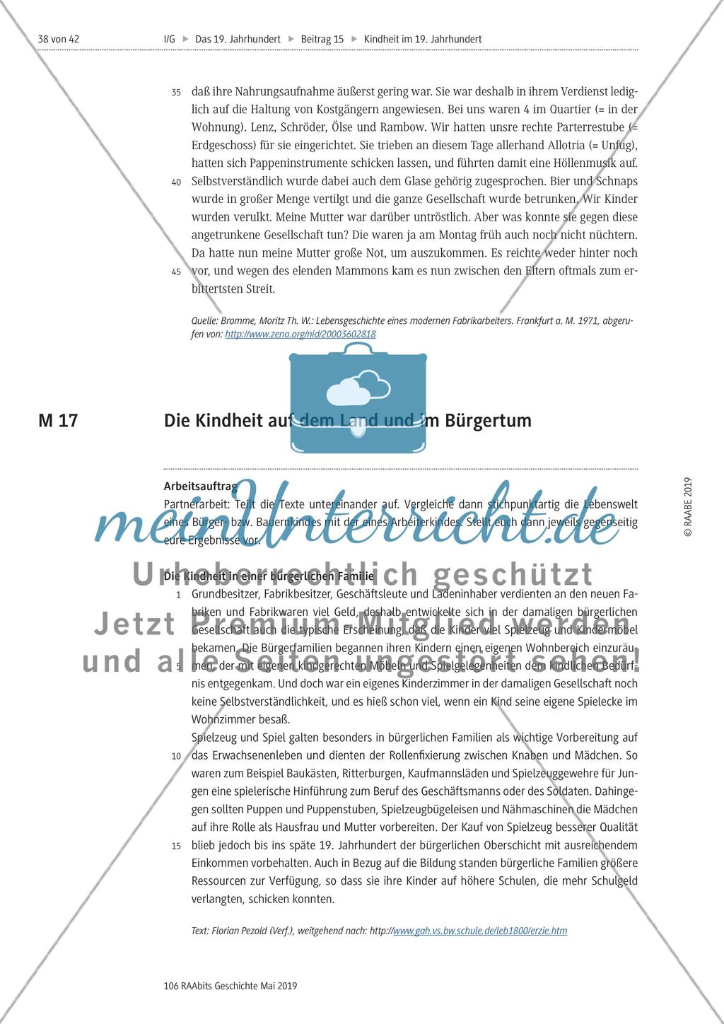 Kindheit im 19. Jahrhundert: Unterschiede Preview 2