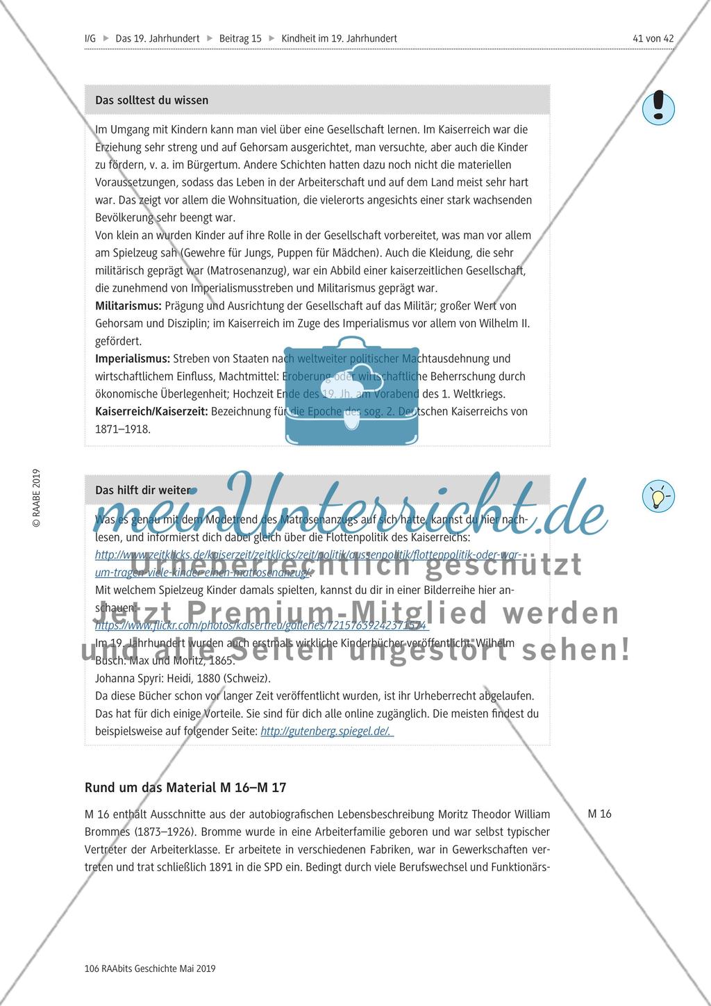 Kindheit im 19. Jahrhundert: Unterschiede Preview 5