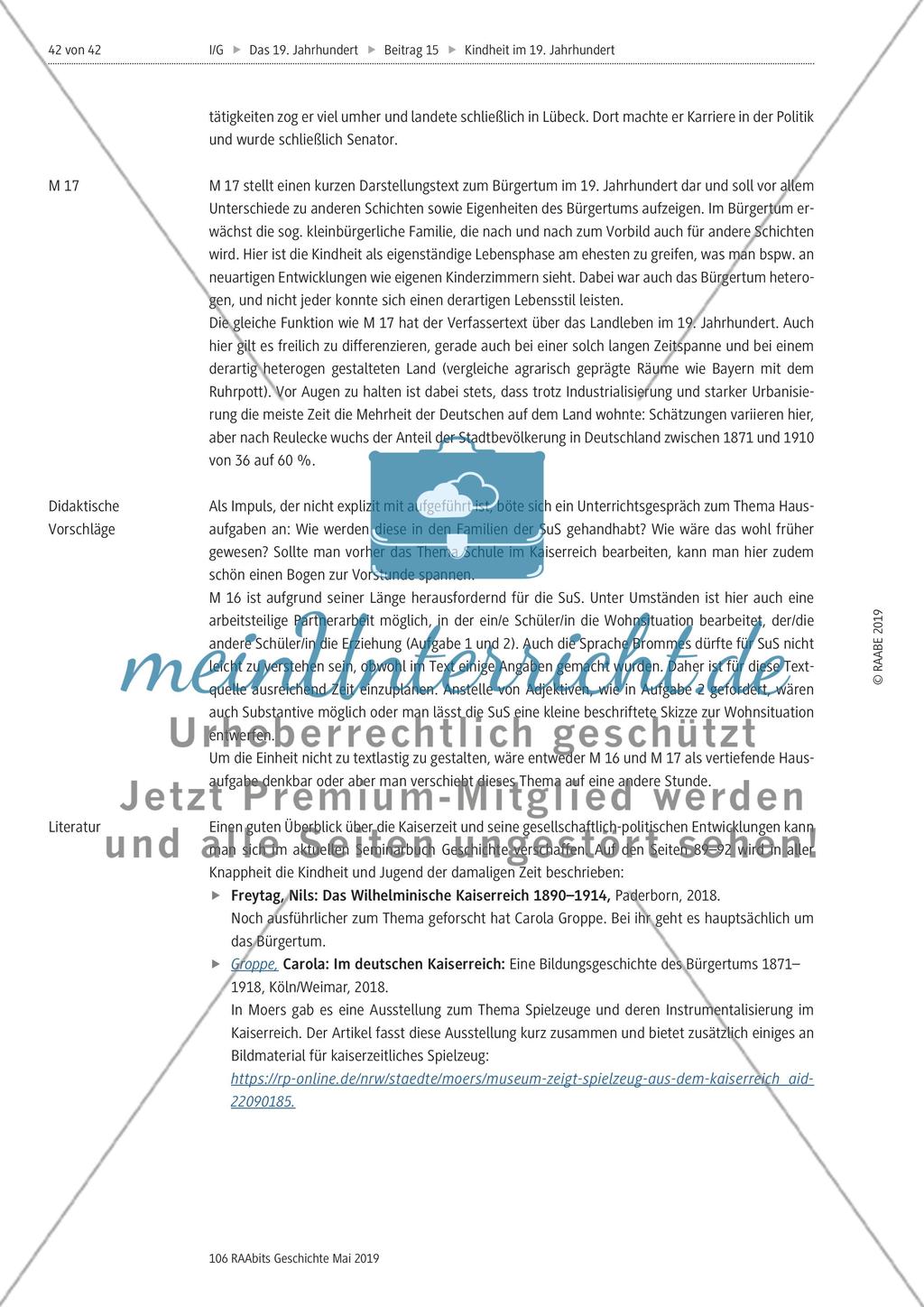 Kindheit im 19. Jahrhundert: Unterschiede Preview 6