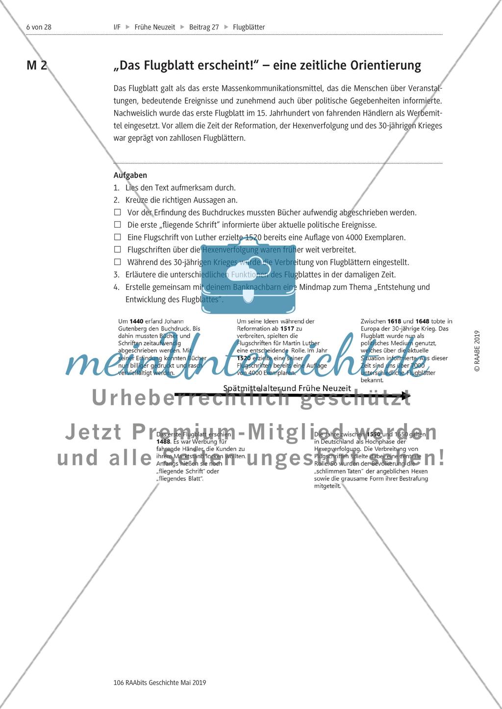 Flugblätter in der Vergangenheit und in der Gegenwart Preview 2