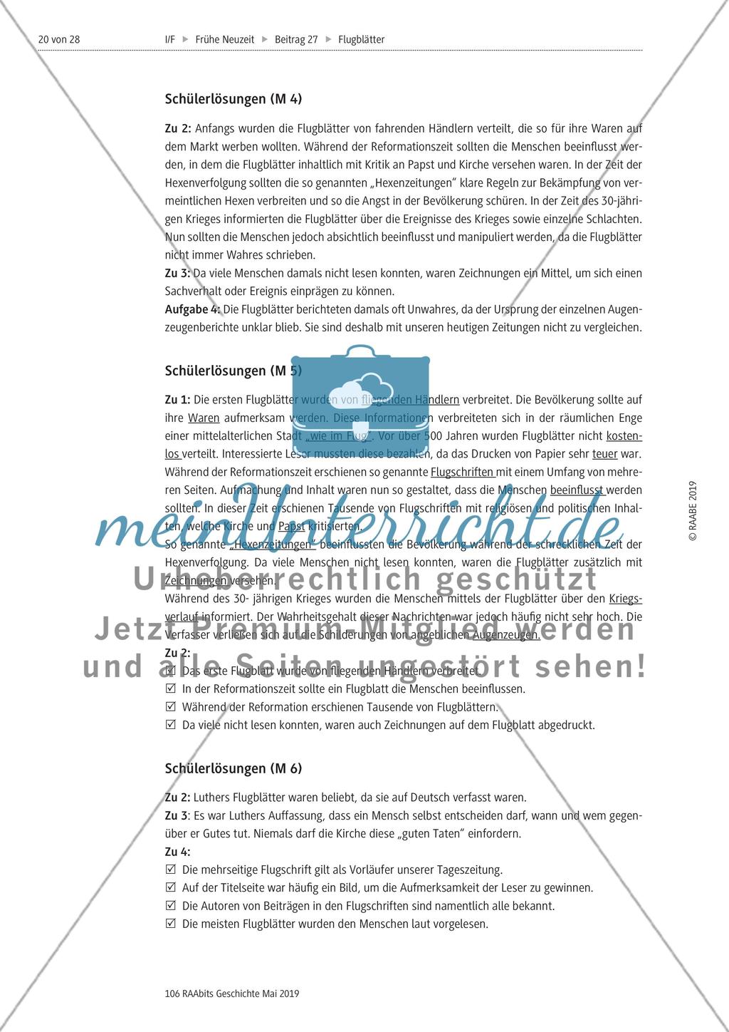 Flugblätter in der frühen Neuzeit Preview 10