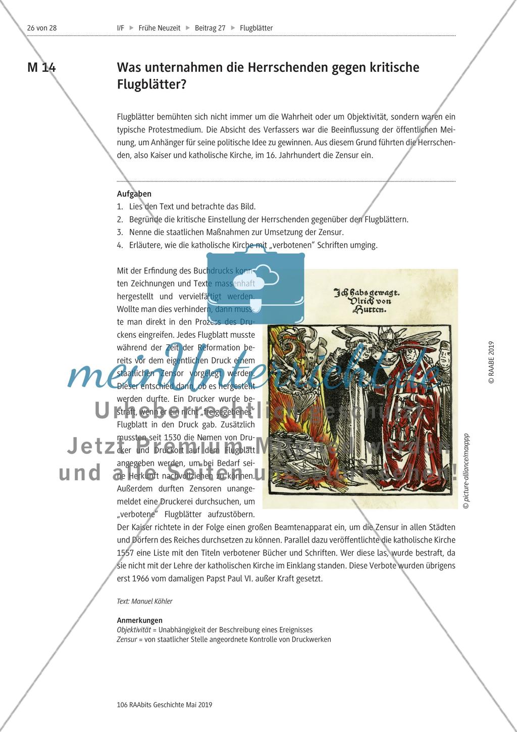 Flugblätter in der frühen Neuzeit Preview 16