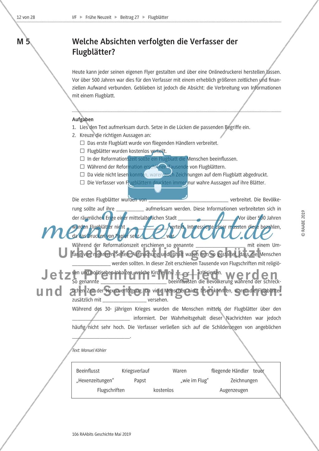 Flugblätter in der frühen Neuzeit Preview 2