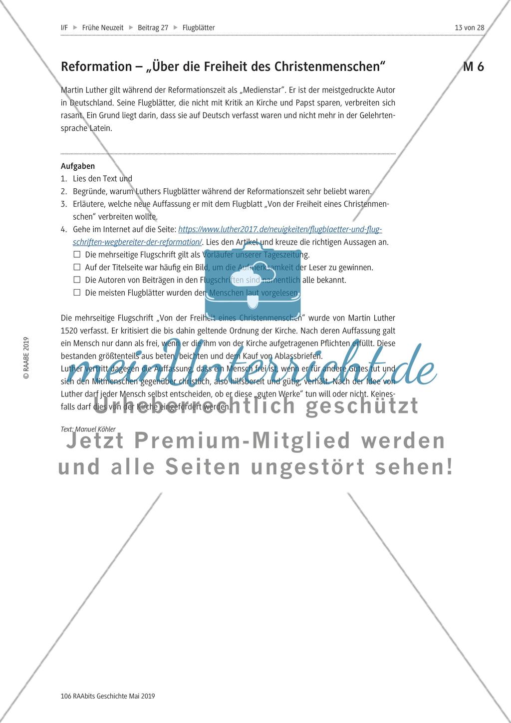 Flugblätter in der frühen Neuzeit Preview 3