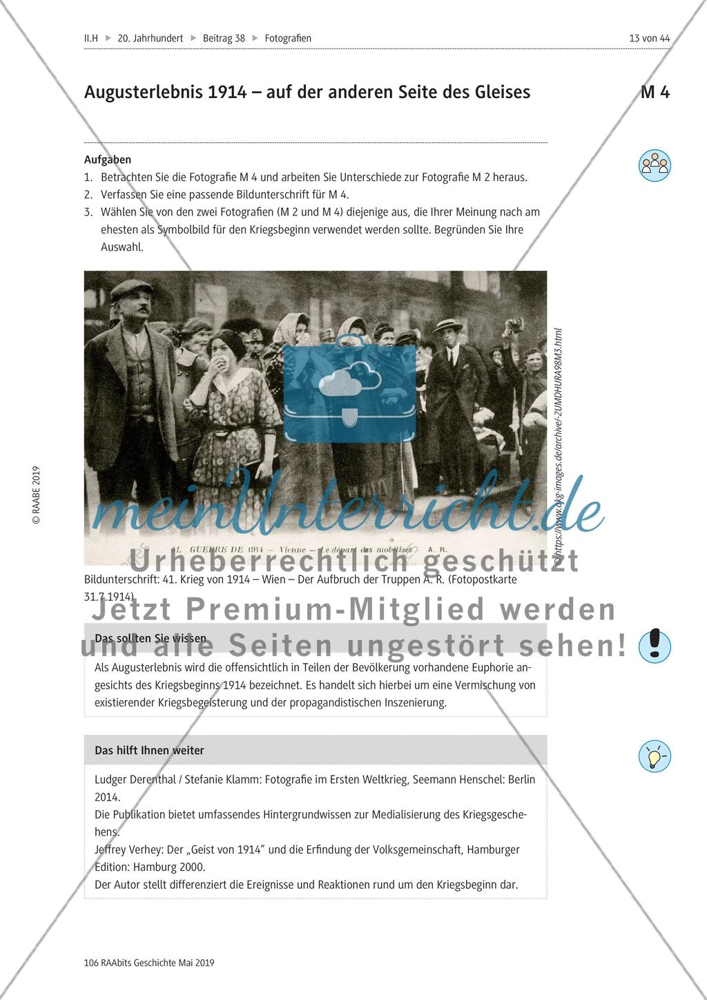 Historische Fotografien: Mobilmachung, Augusterlebnis, 1914 Preview 5