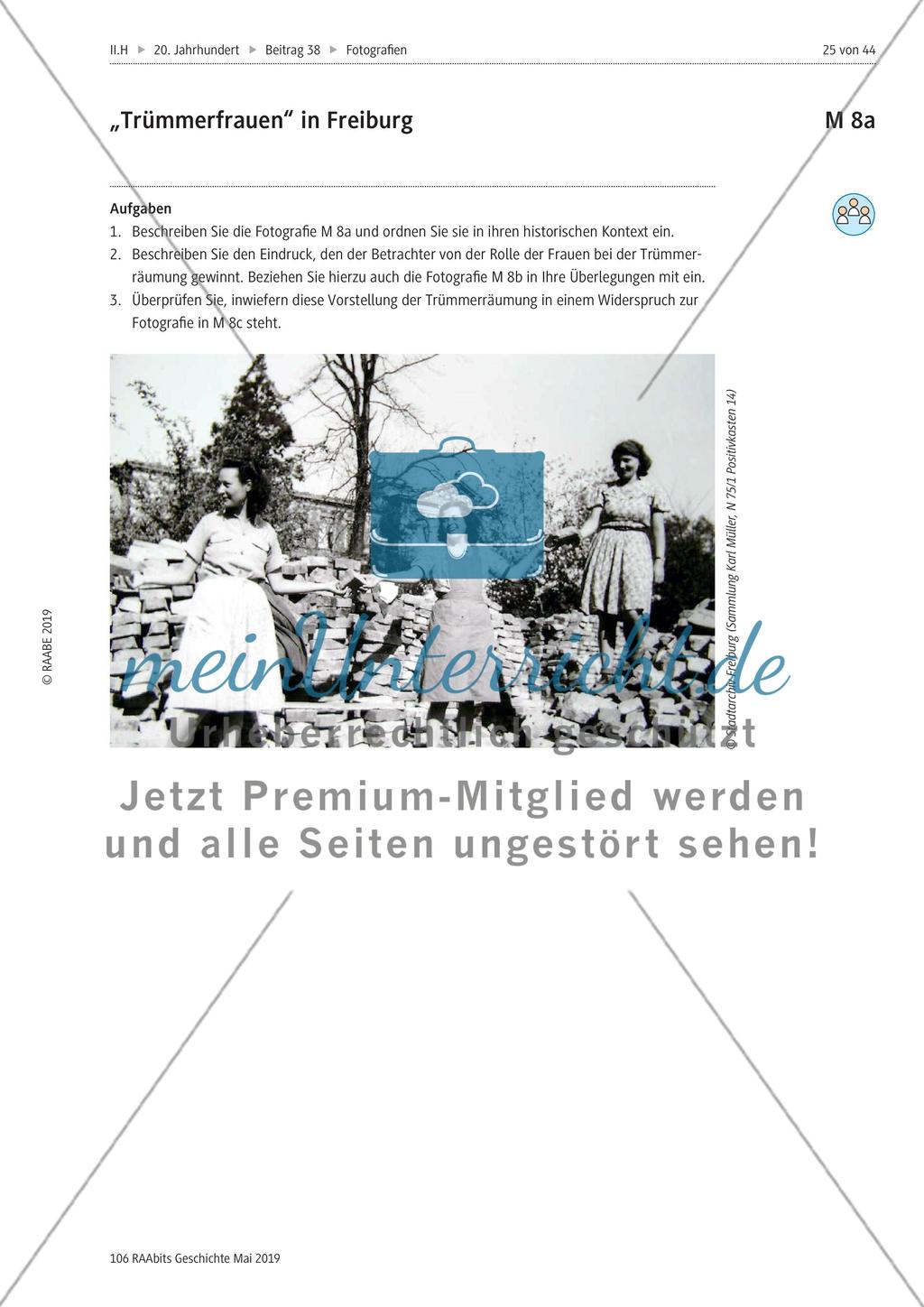 Historische Fotografien: Trümmerfrauen Preview 1
