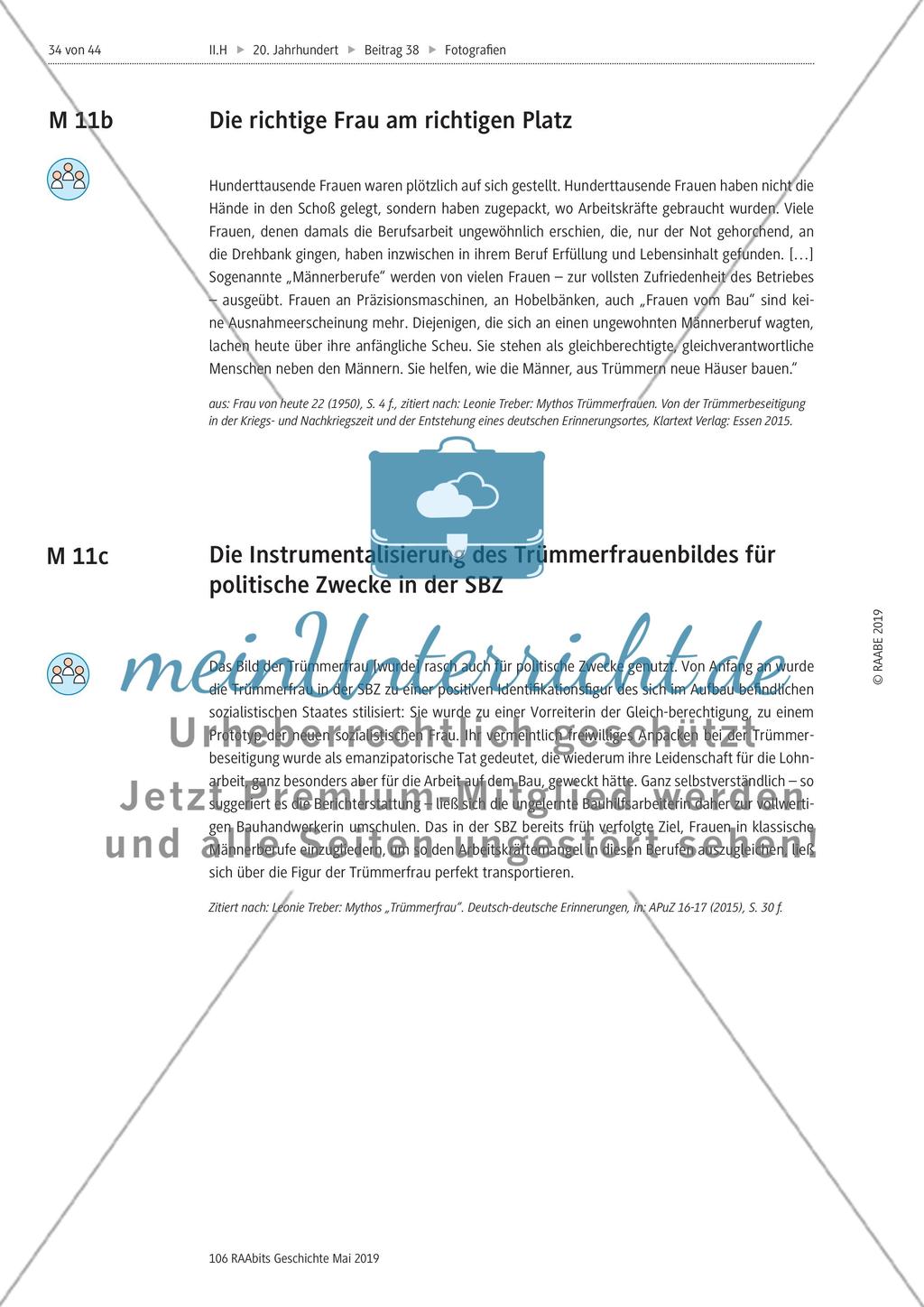 Historische Fotografien: Trümmerfrauendenkmäler, LEK Preview 2