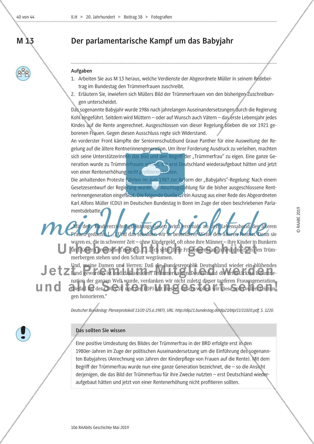 Historische Fotografien: Trümmerfrauendenkmäler, LEK Preview 8
