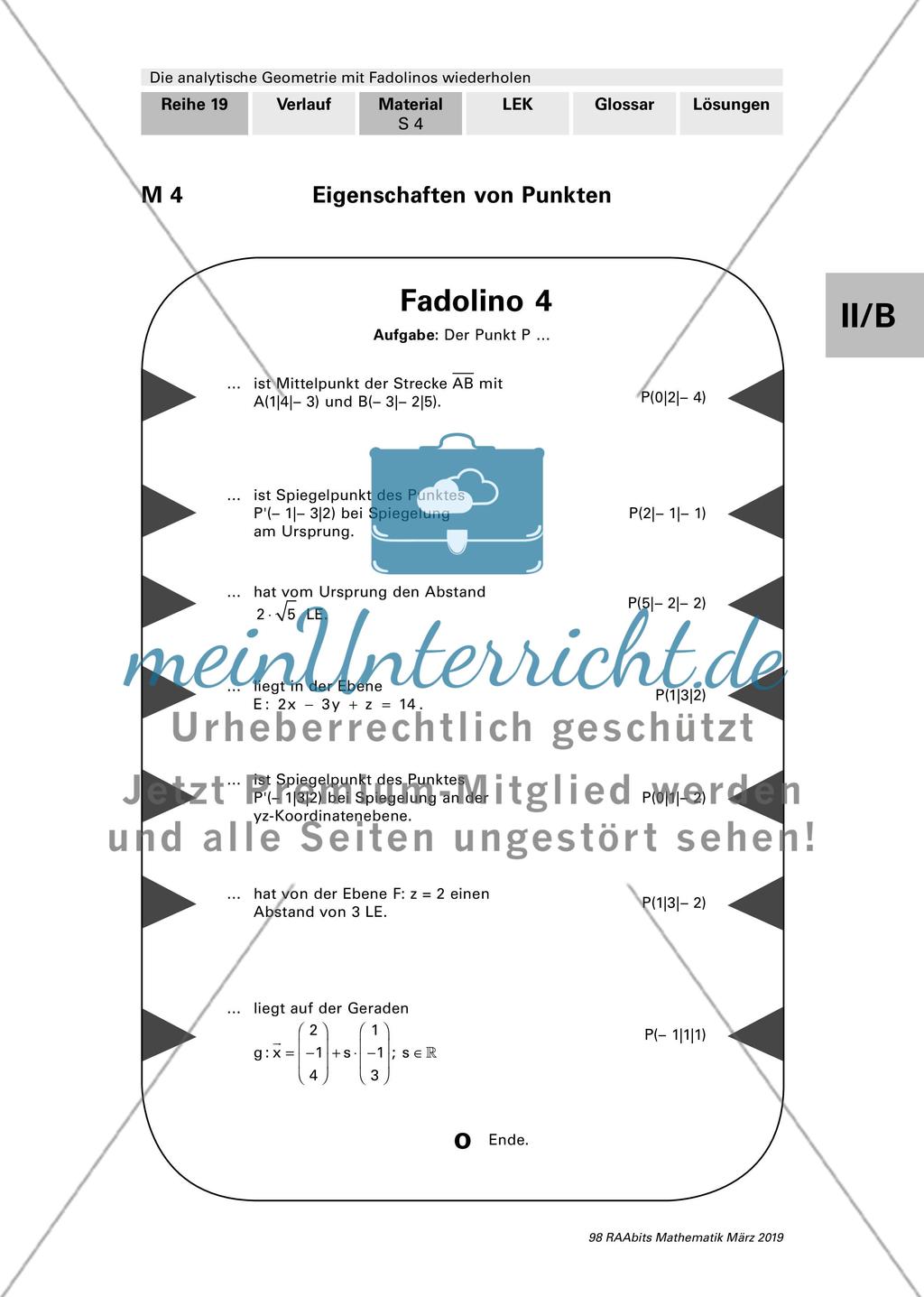 Die analytische Geometrie Preview 4