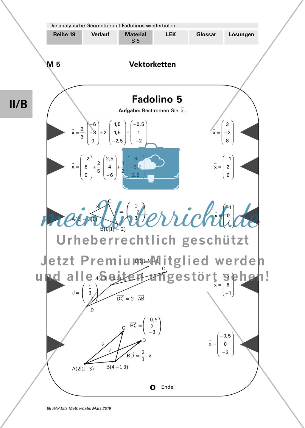 Die analytische Geometrie Preview 5