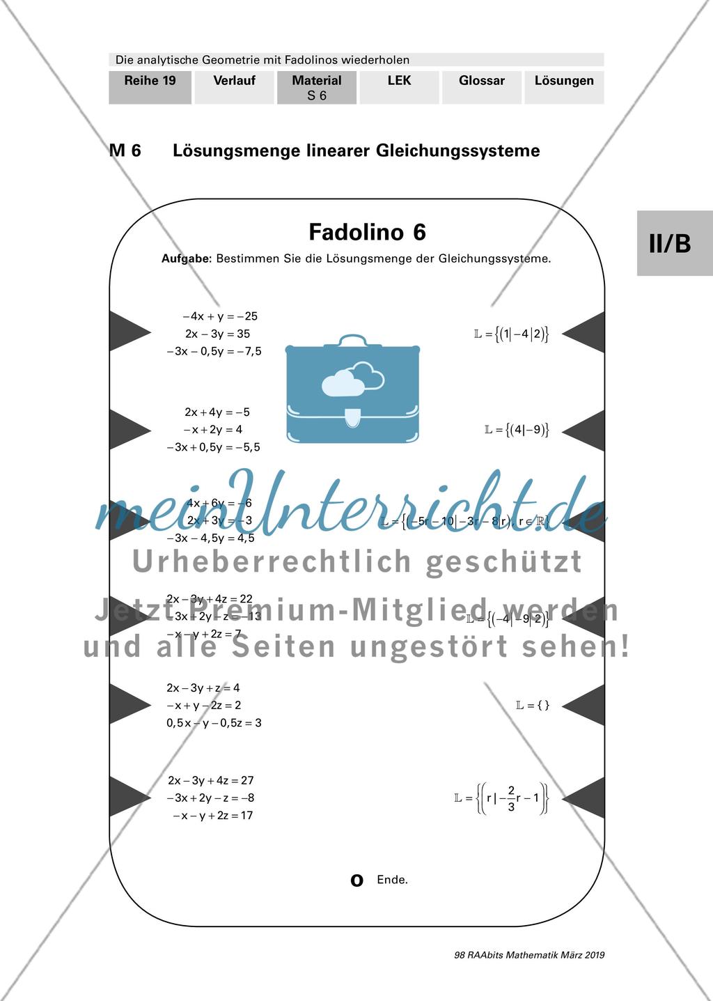 Die analytische Geometrie Preview 6