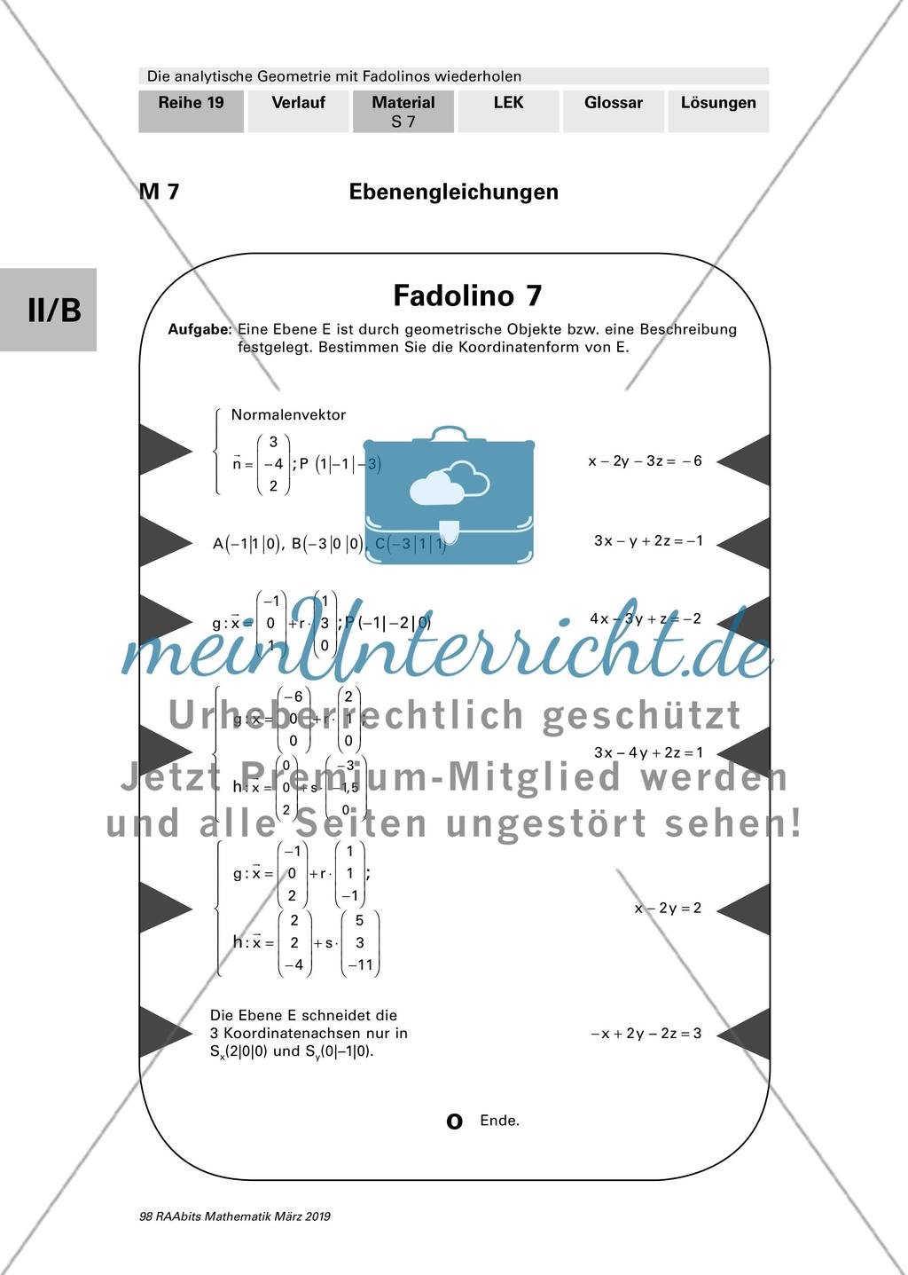Die analytische Geometrie Preview 7