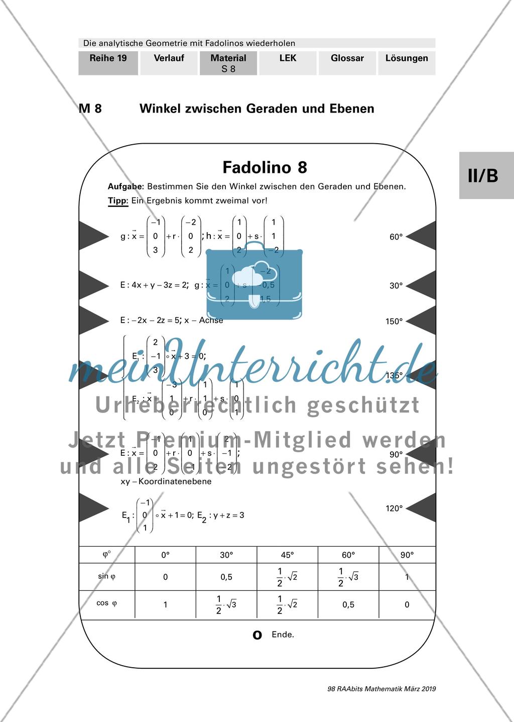 Die analytische Geometrie Preview 8