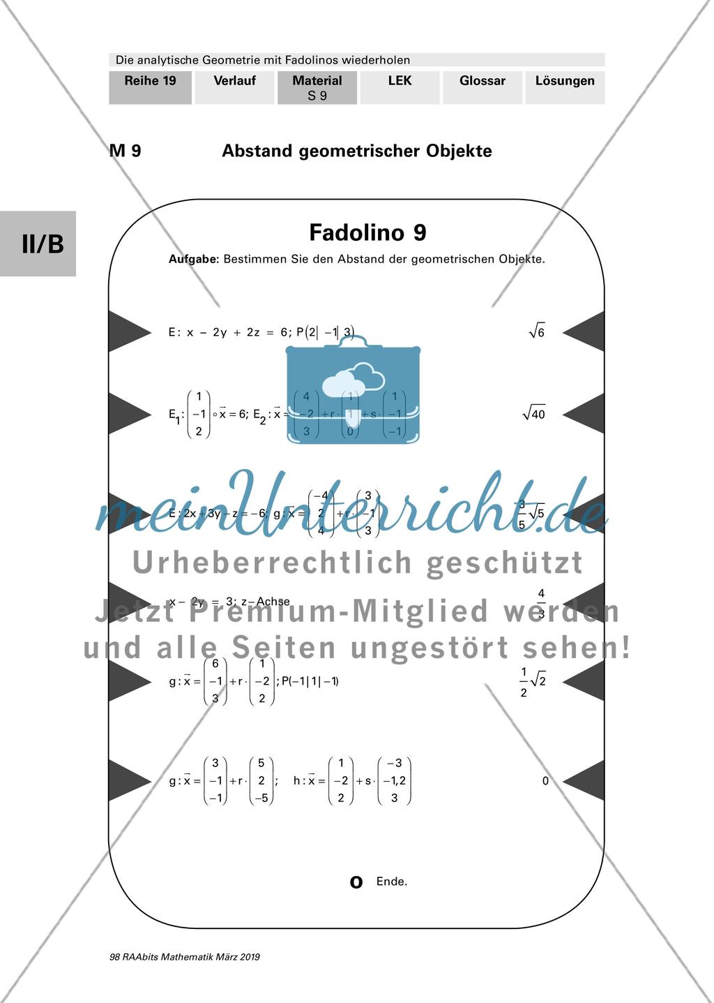 Die analytische Geometrie Preview 9
