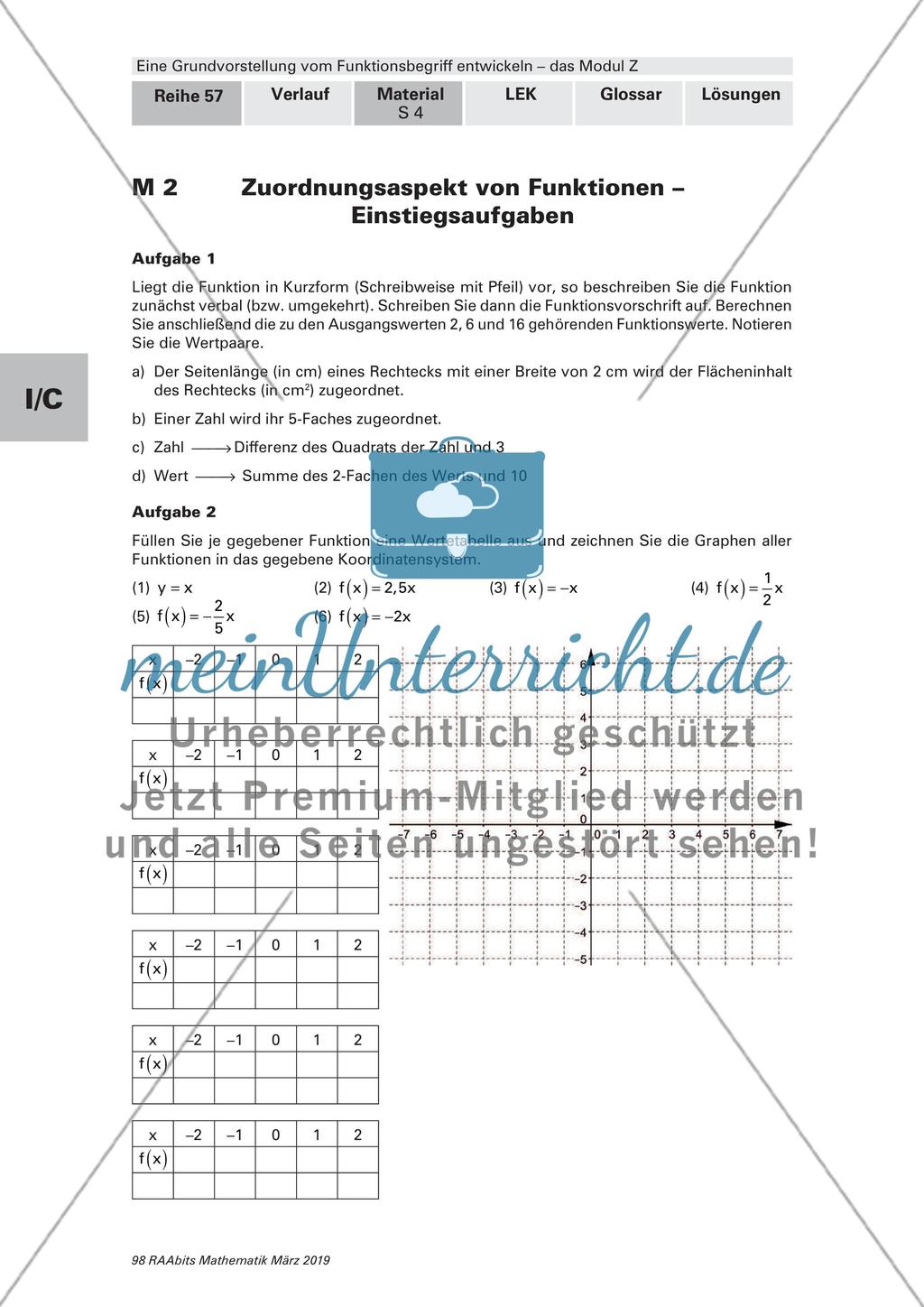 Die Zuordnungen von Funktionen Preview 1