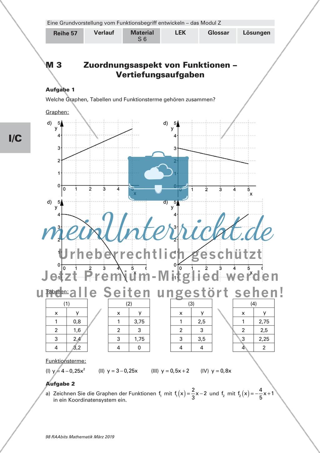 Die Zuordnungen von Funktionen Preview 3