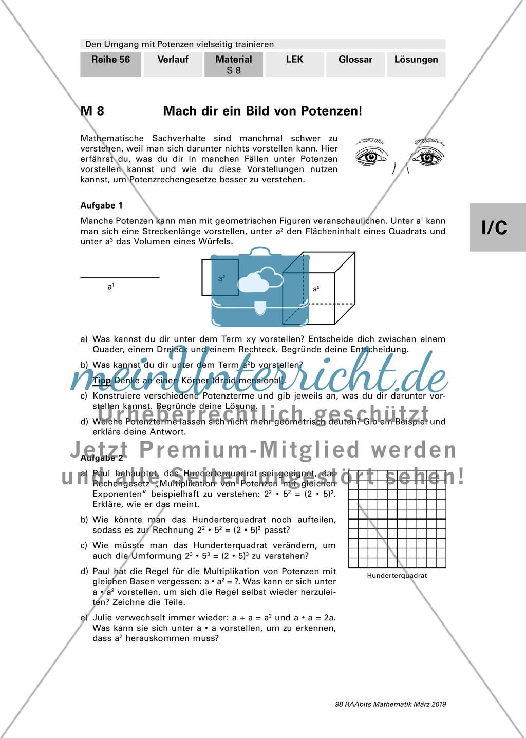 Mit Potenzen rechnen Preview 4