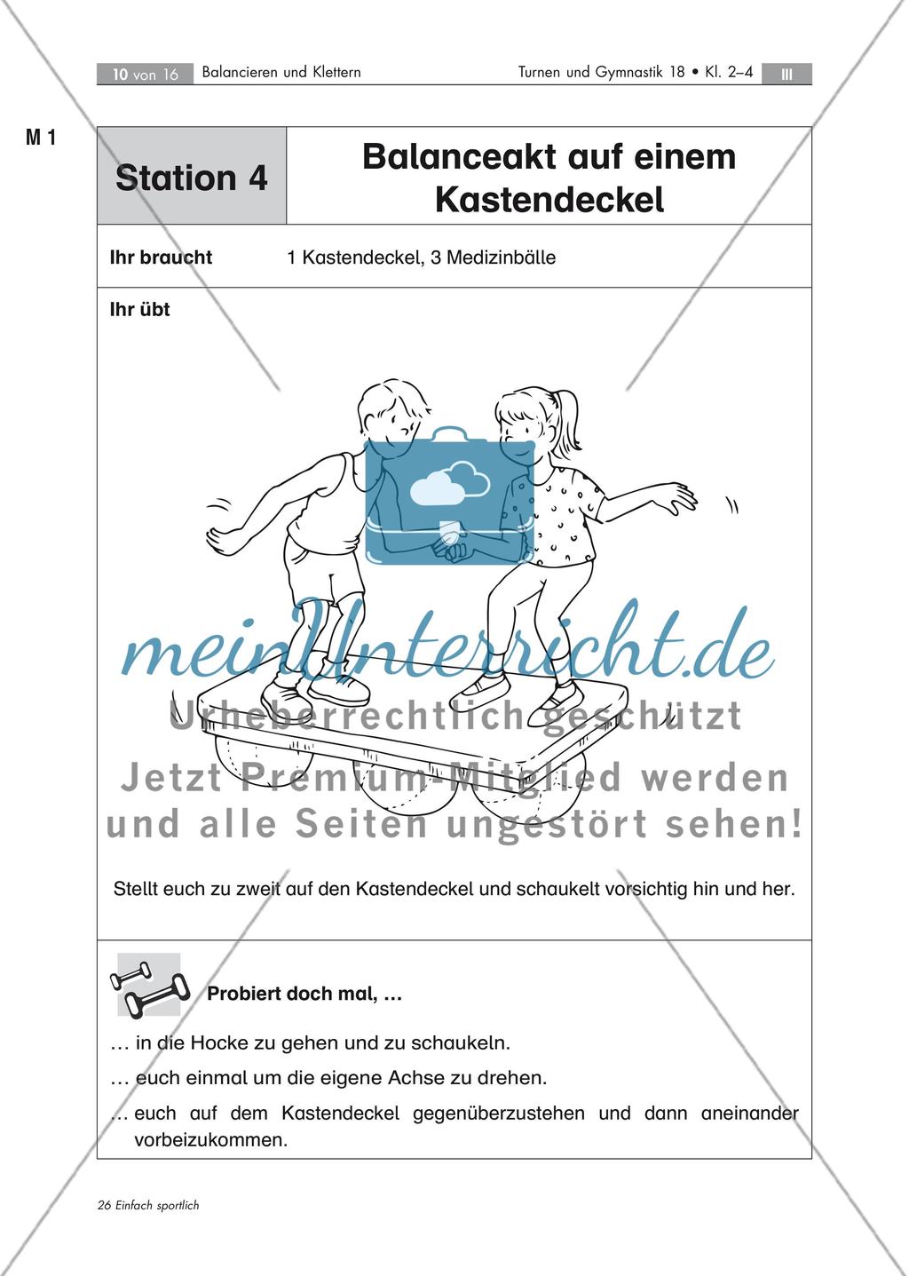 Balancieren auf und mit Geräten Preview 4