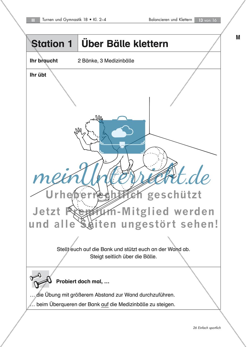 Klettern auf und mit Geräten Preview 1