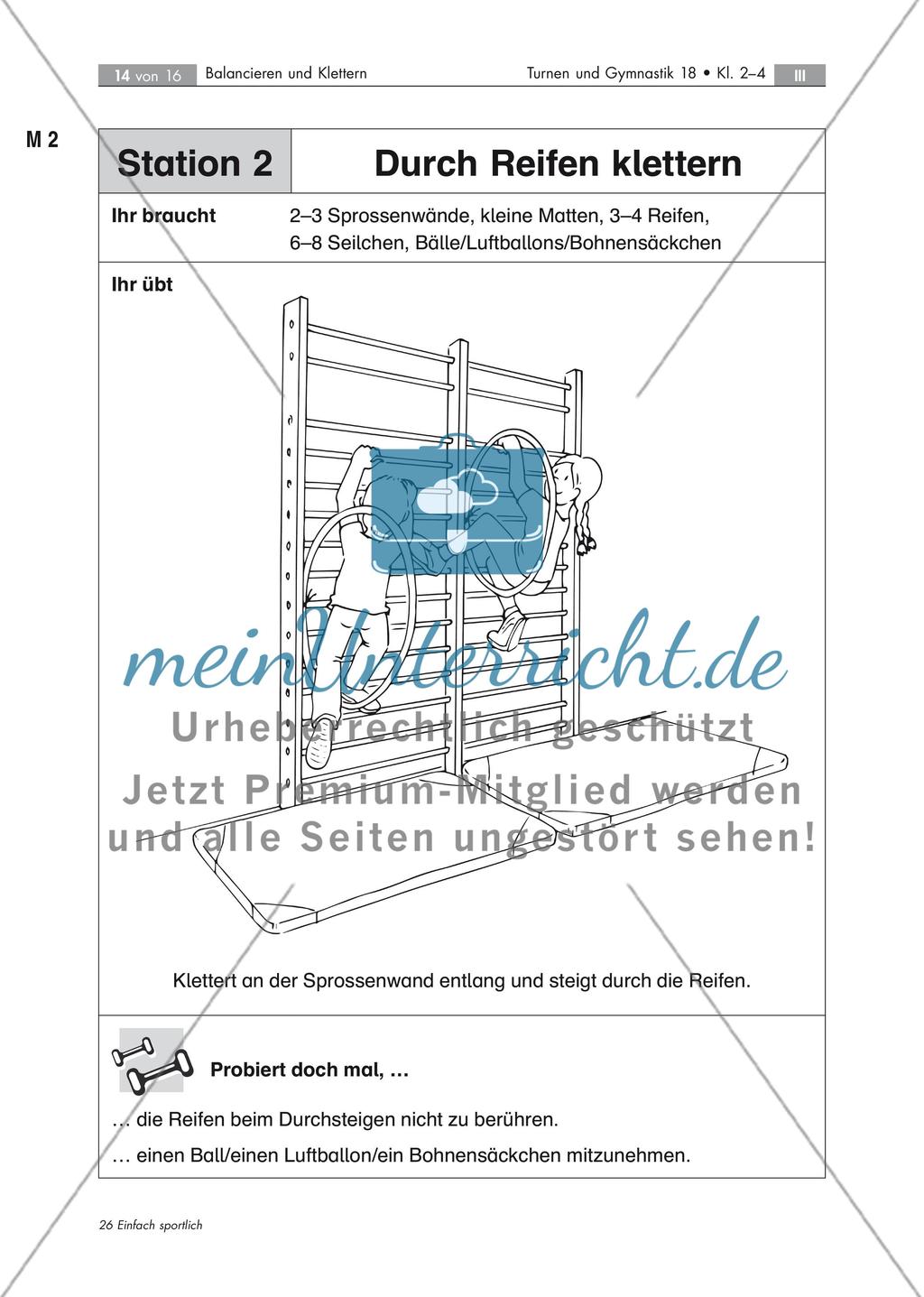 Klettern auf und mit Geräten Preview 2