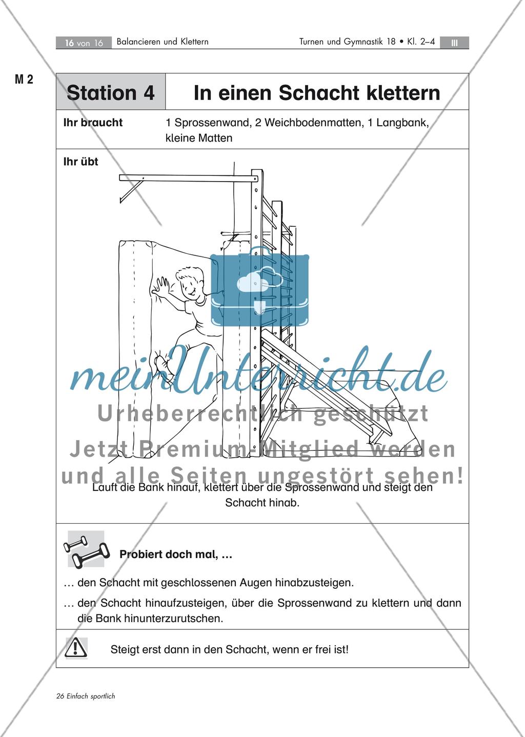 Klettern auf und mit Geräten Preview 4