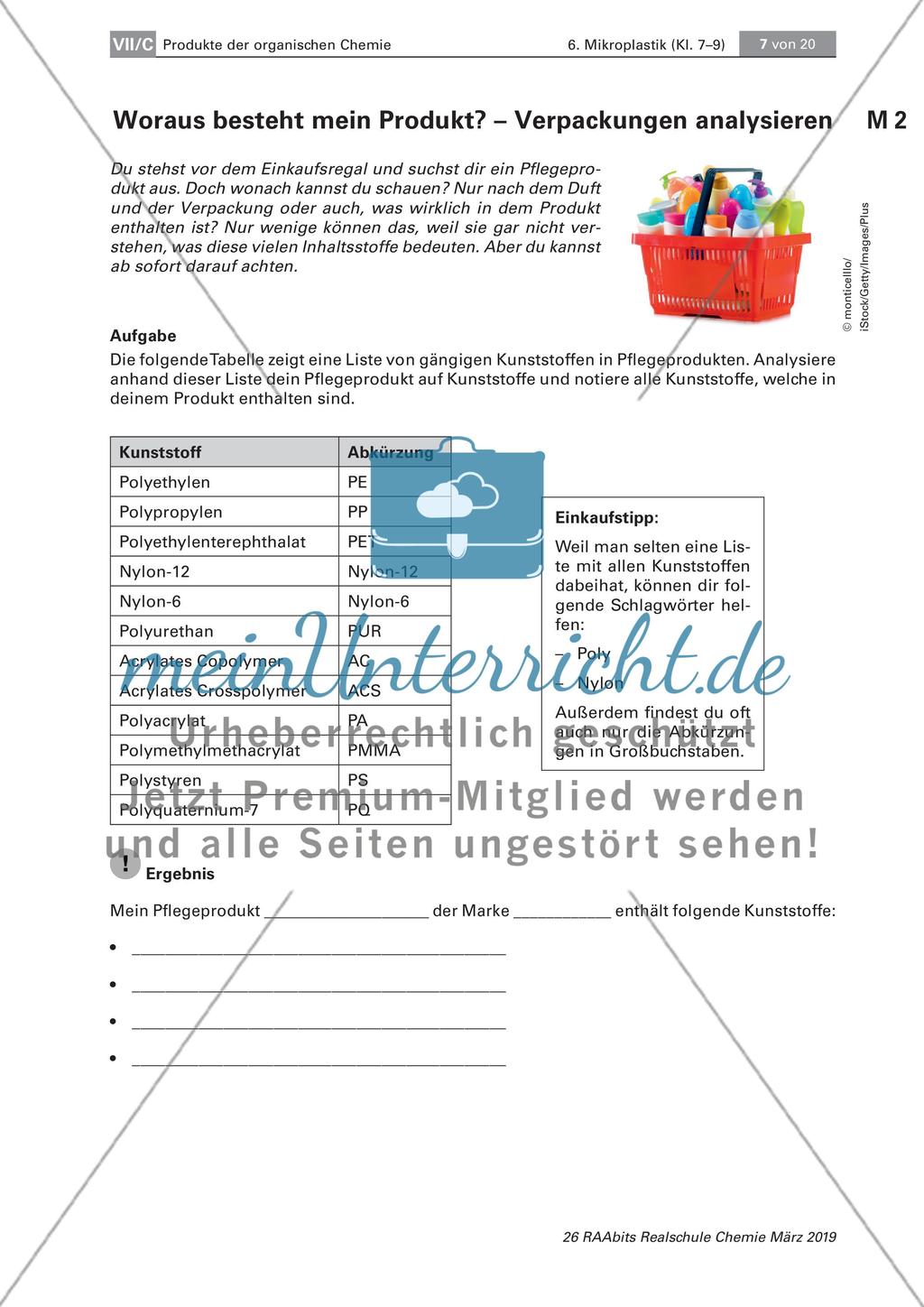 Mikroplastik: Analyse von Pflegeprodukten und Nachweisen von Plastik Preview 2