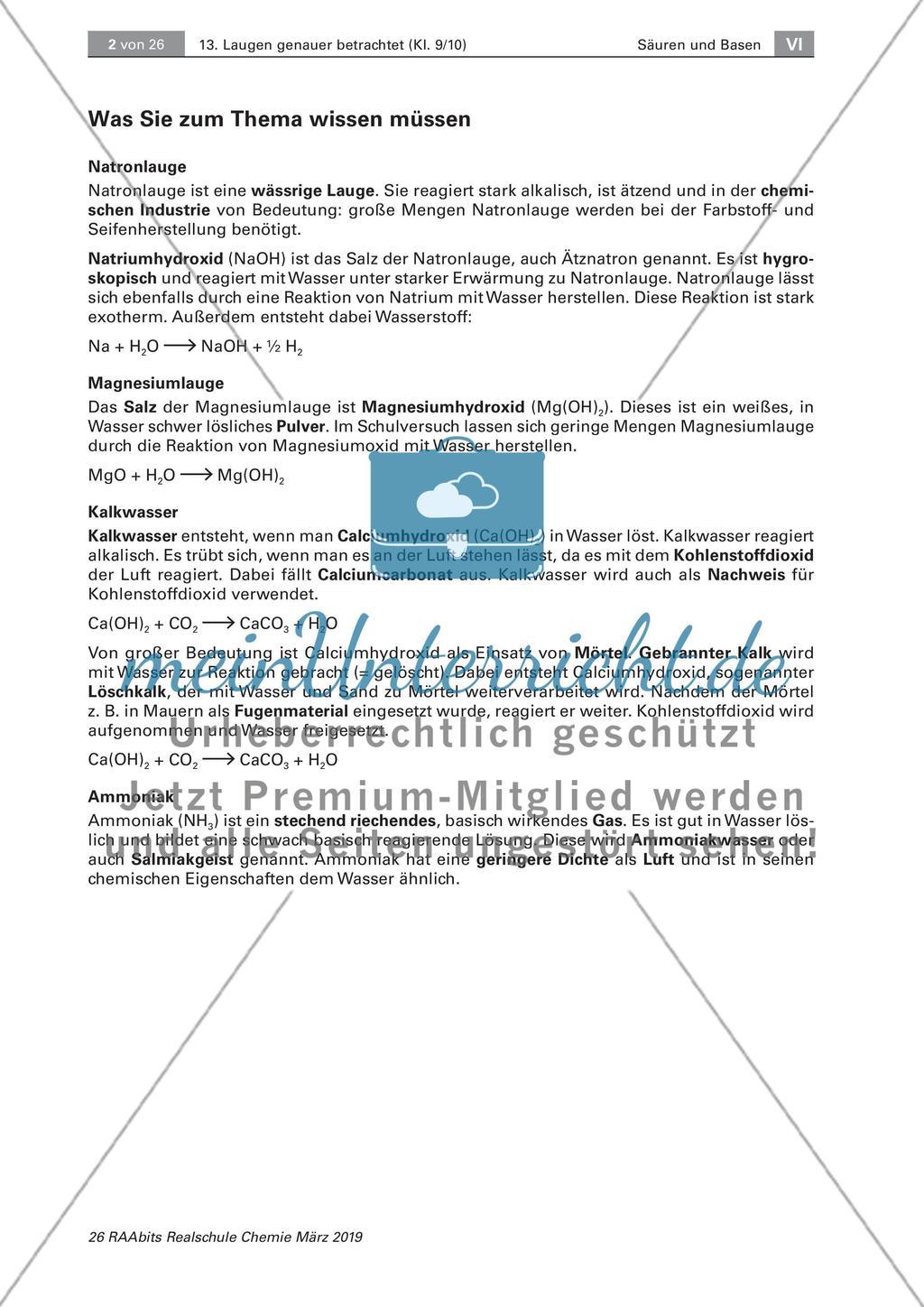 Von Ammoniak bis Natronlauge Preview 2