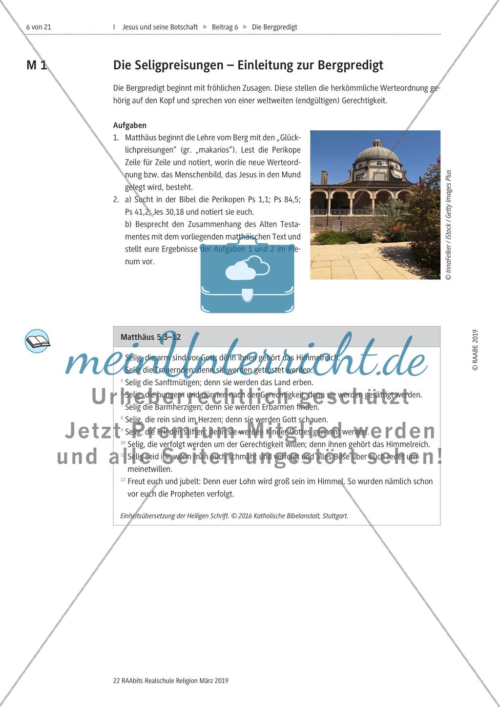Bergpredigt: Werteordnung Jesu Preview 1