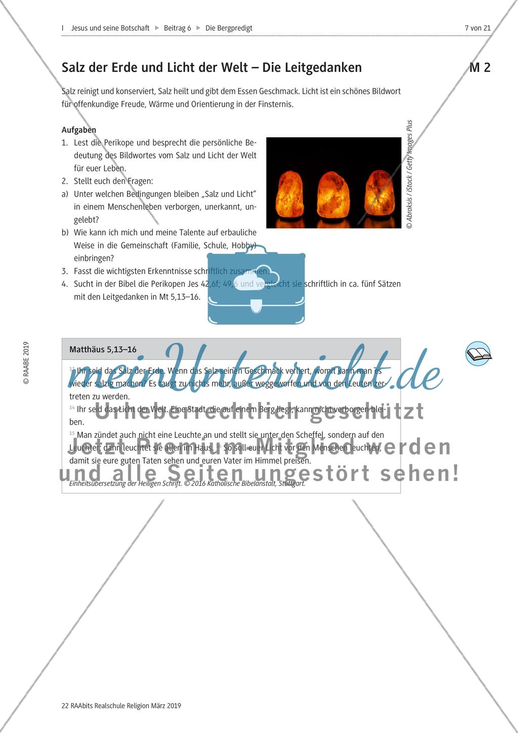 Bergpredigt: Werteordnung Jesu Preview 2