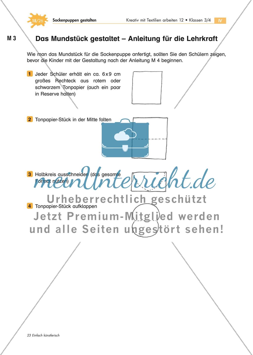 Gestaltung von Sockenpuppen Preview 1