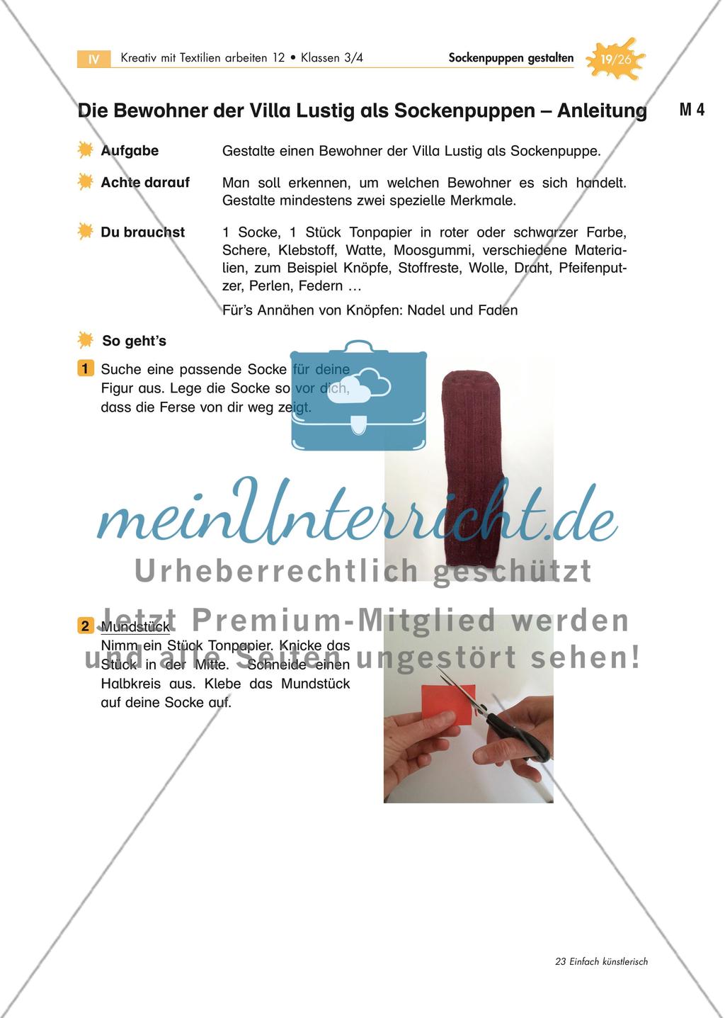 Gestaltung von Sockenpuppen Preview 2