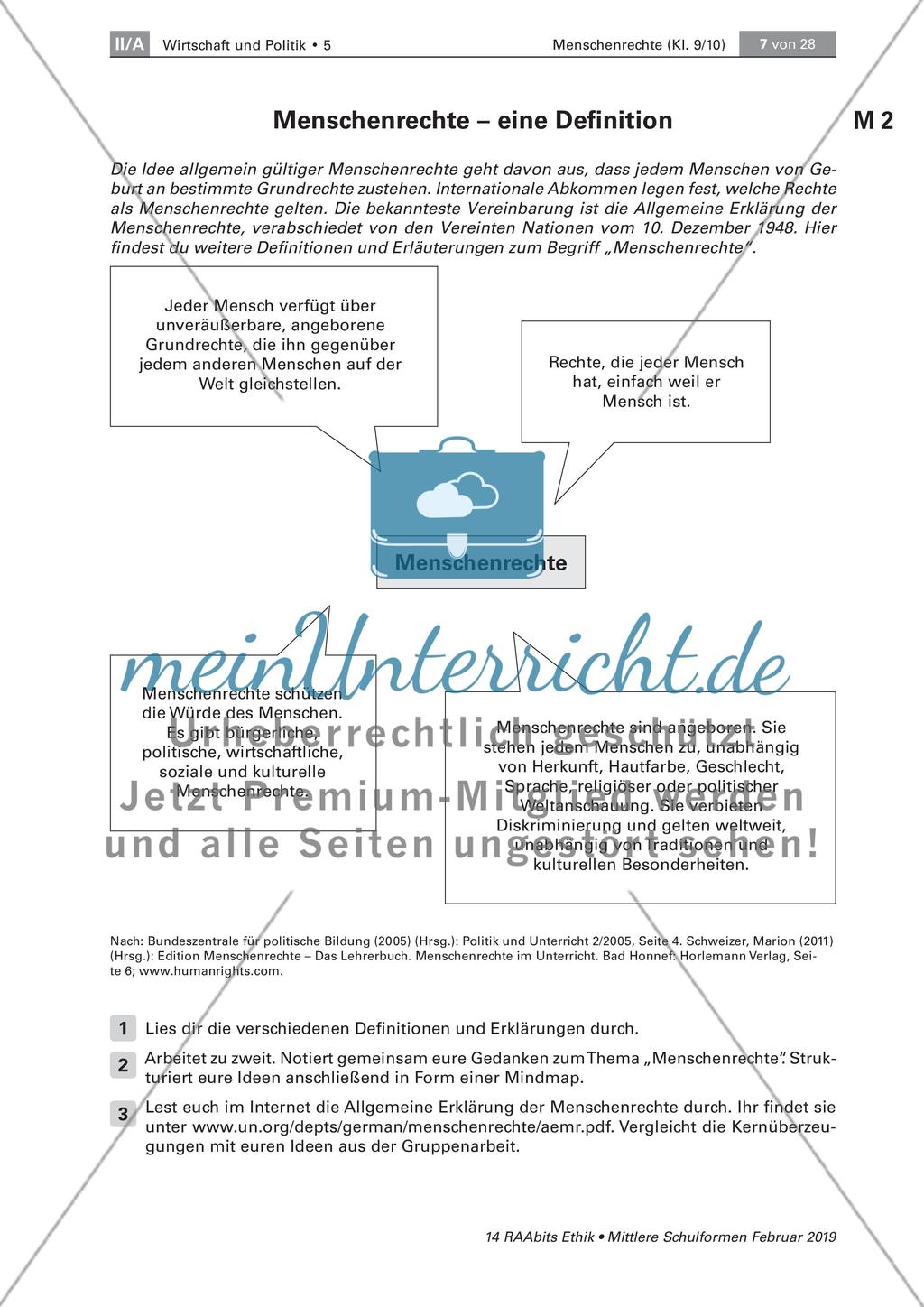 Menschenrechte: Definition und Entstehung Preview 2