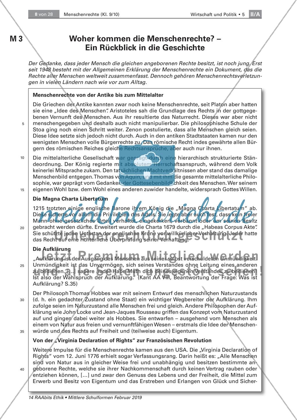 Menschenrechte: Definition und Entstehung Preview 3
