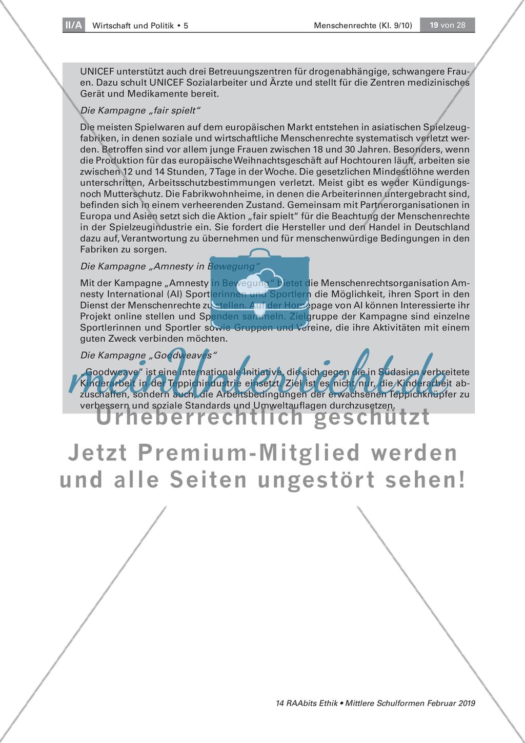 Menschenrechtsorganisationen und -aktivisten Preview 3