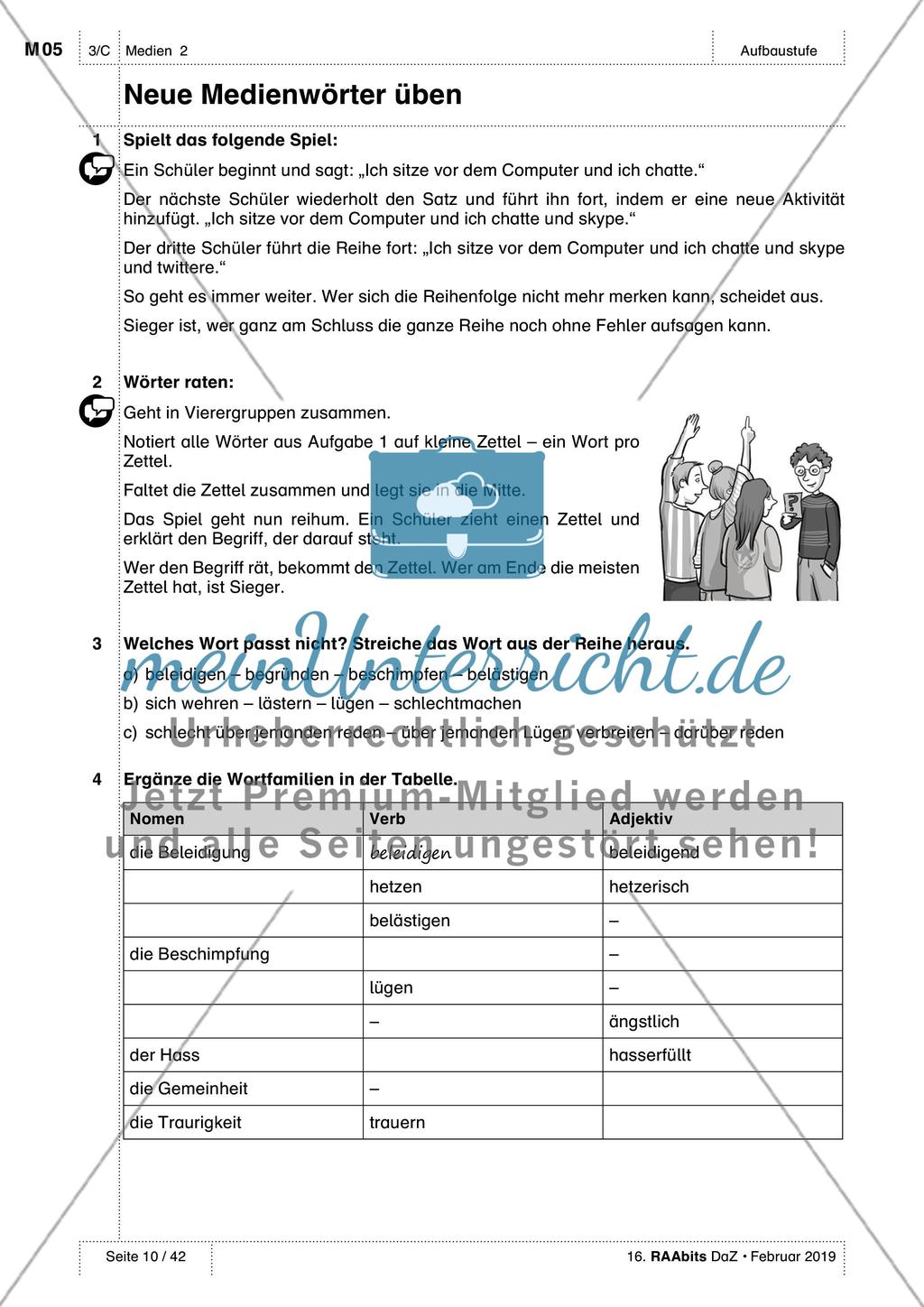 Erwerb von Medienkompetenz: Einführung des Wortschatzes Preview 5