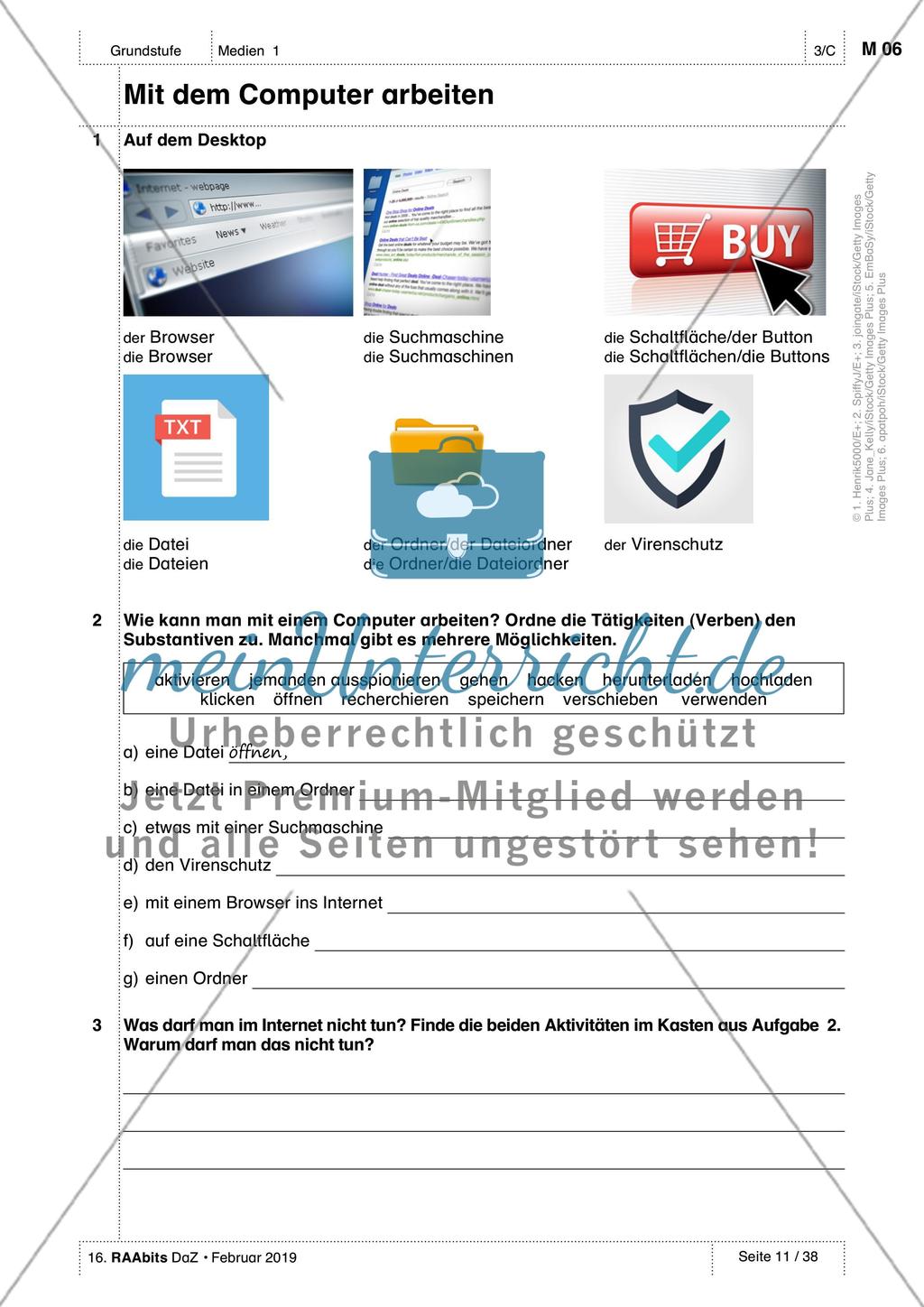 Medien kennen und nutzen: Einführung des Wortschatzes Preview 6