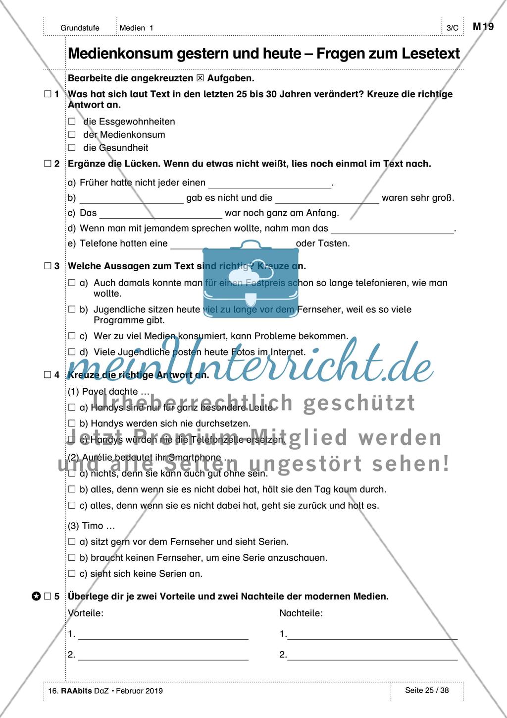 Medien kennen und nutzen: Üben und Anwenden des Wortschatzes Preview 13
