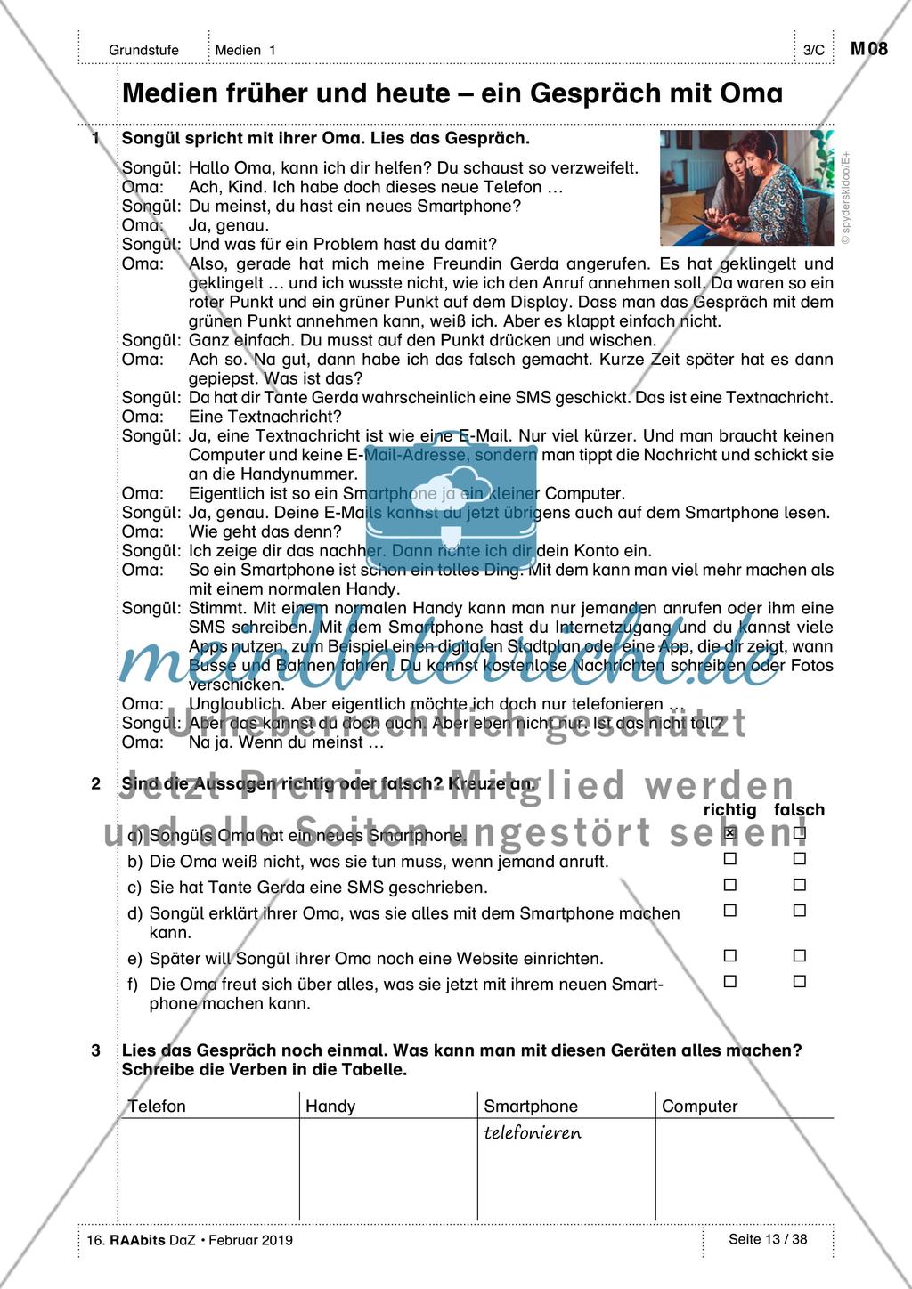 Medien kennen und nutzen: Üben und Anwenden des Wortschatzes Preview 1