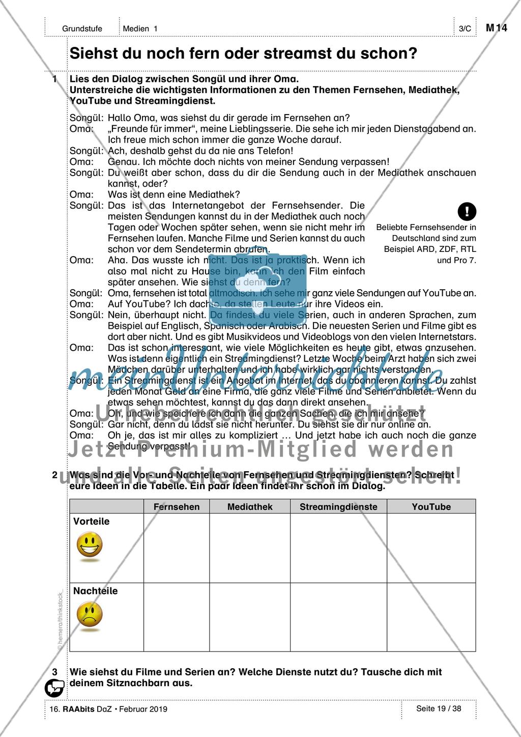 Medien kennen und nutzen: Üben und Anwenden des Wortschatzes Preview 7