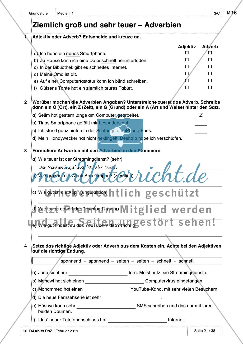 Medien kennen und nutzen: Üben und Anwenden des Wortschatzes Preview 9