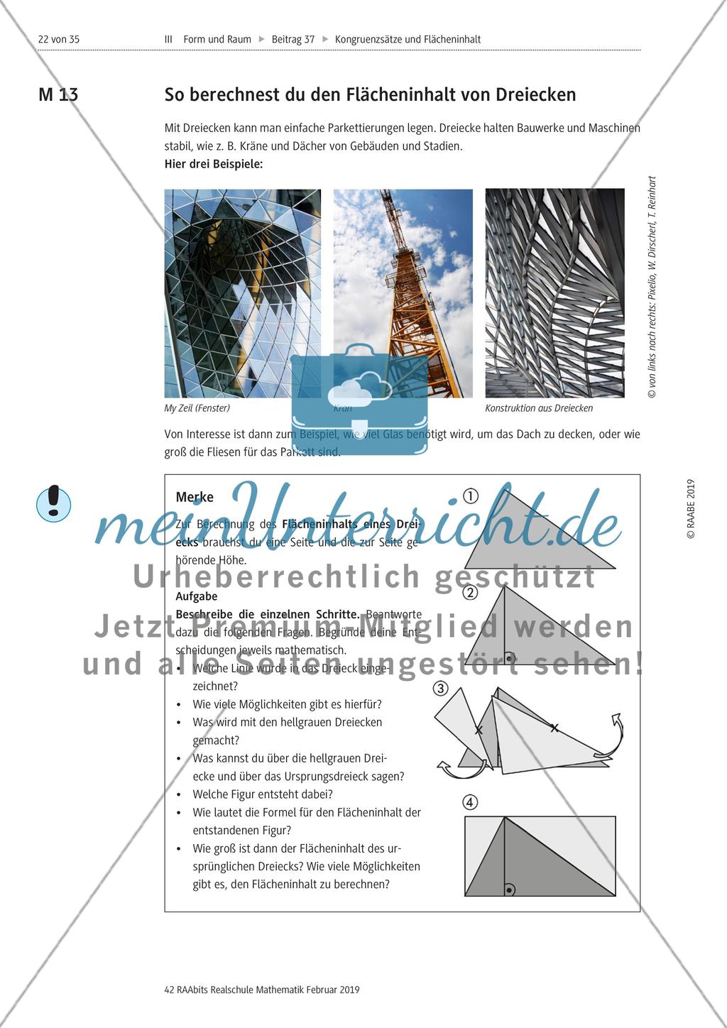 Kongrunzenabbildungen und Flächeninhalte von Dreiecken Preview 11