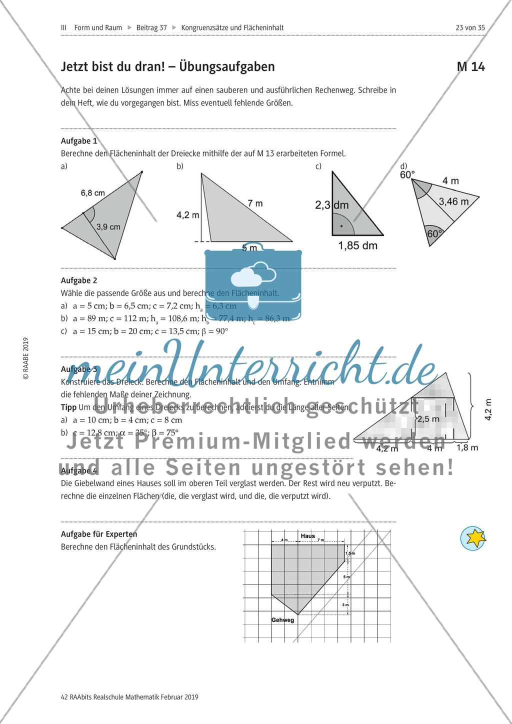 Kongrunzenabbildungen und Flächeninhalte von Dreiecken Preview 12
