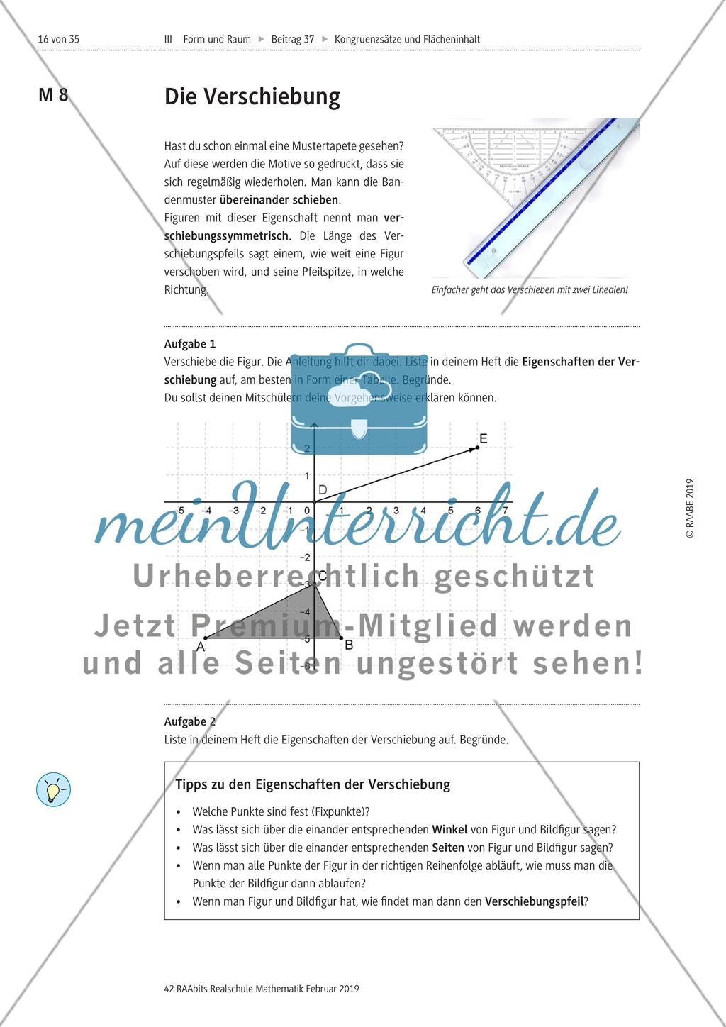 Kongrunzenabbildungen und Flächeninhalte von Dreiecken Preview 5