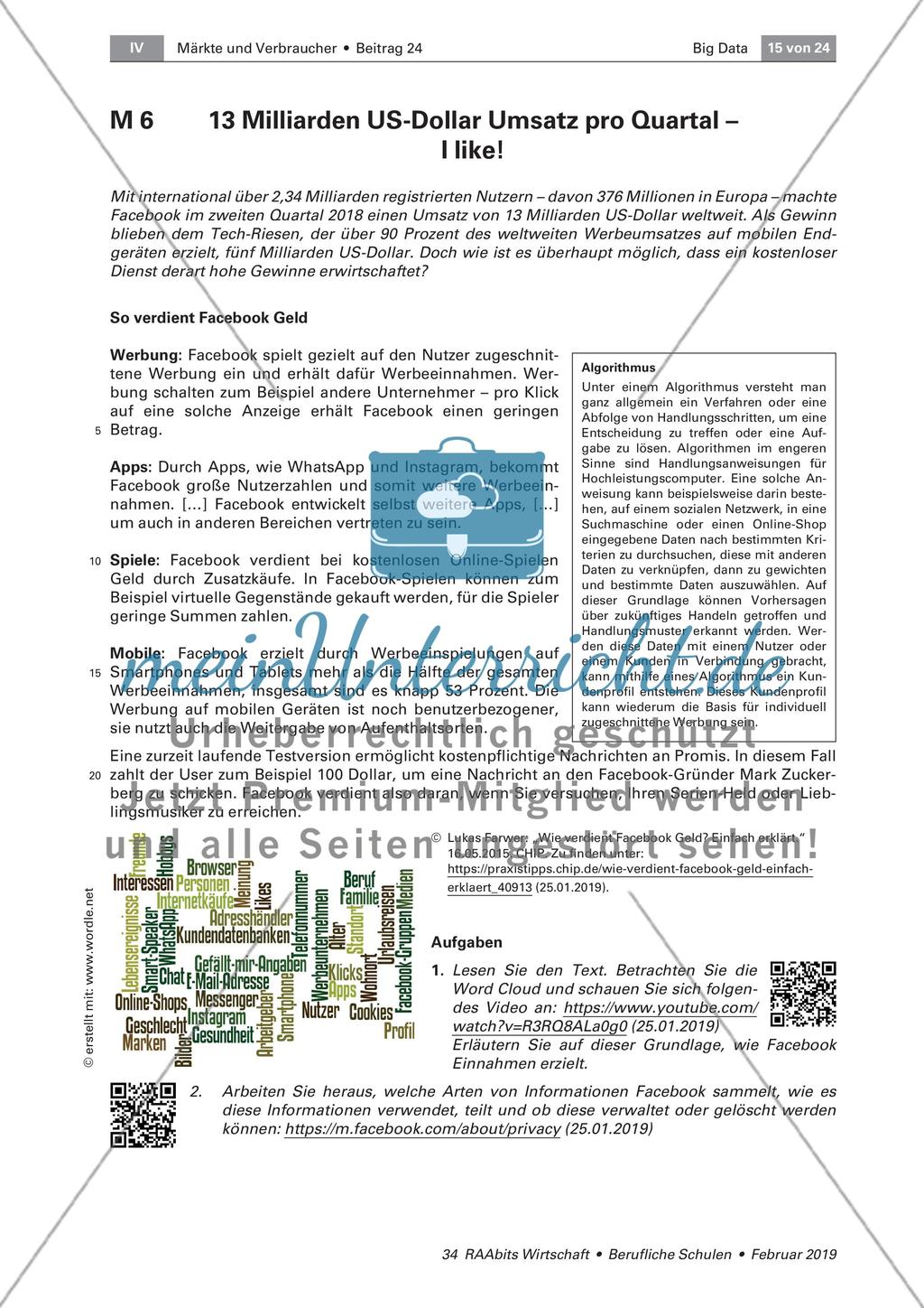 Datenschutz: Facebook & CO und DGSVO Preview 2