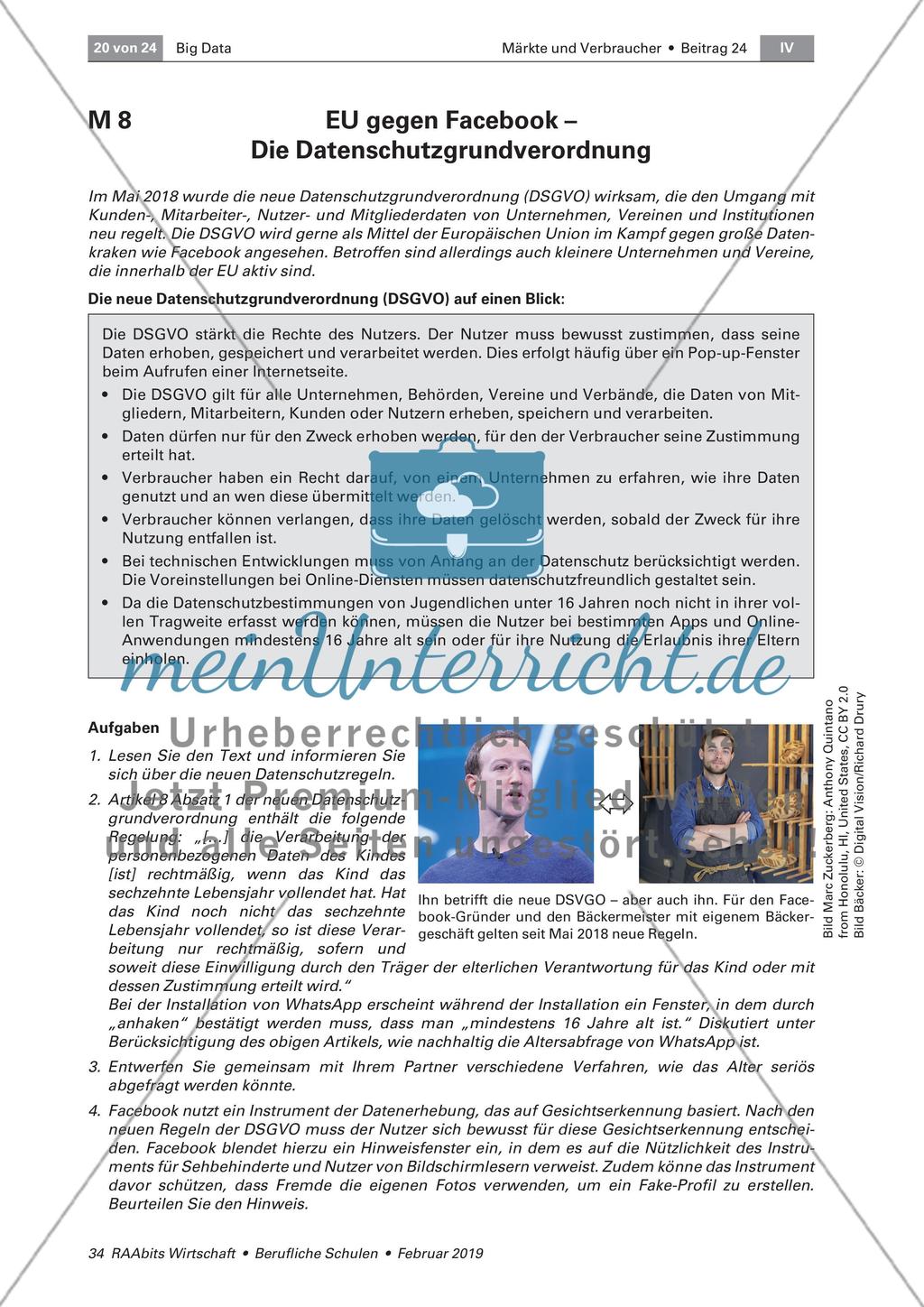 Datenschutz: Facebook & CO und DGSVO Preview 7