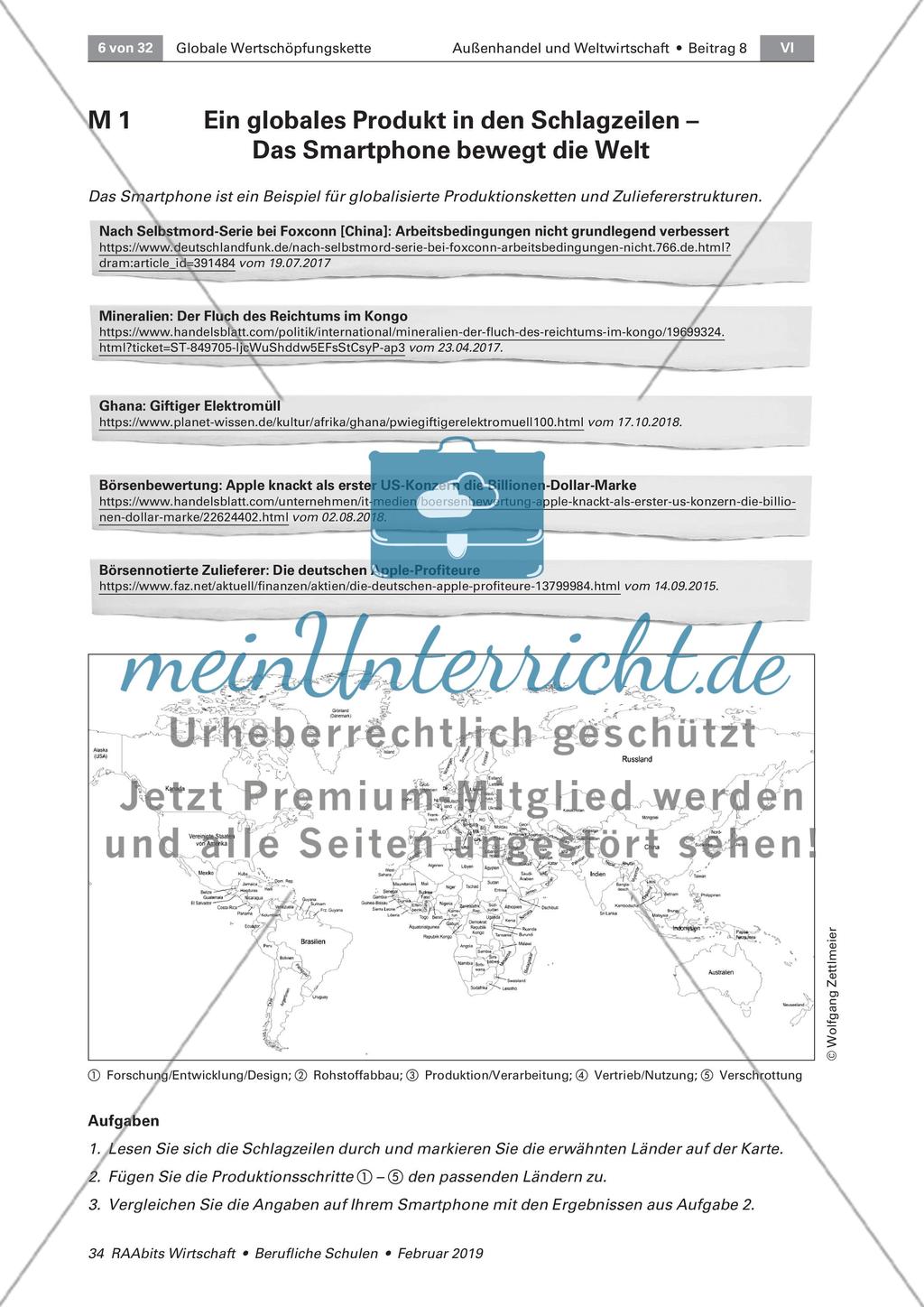 Globalisierung und Wirtschaft: Das Smartphone Preview 1