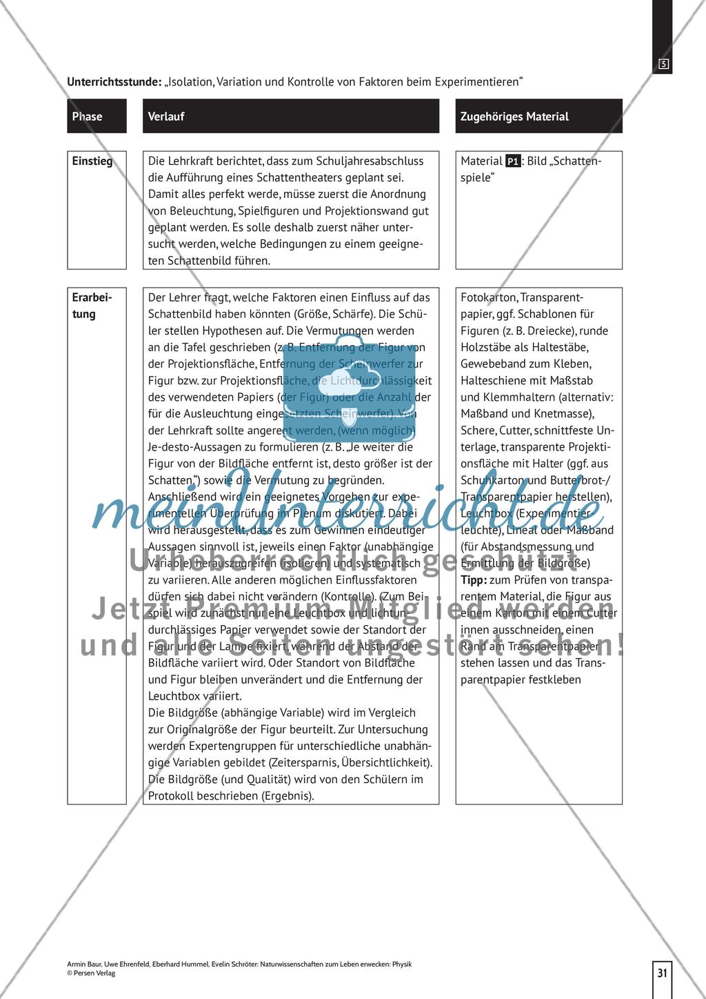 Die Planung und Durchführung von Experimenten Preview 3